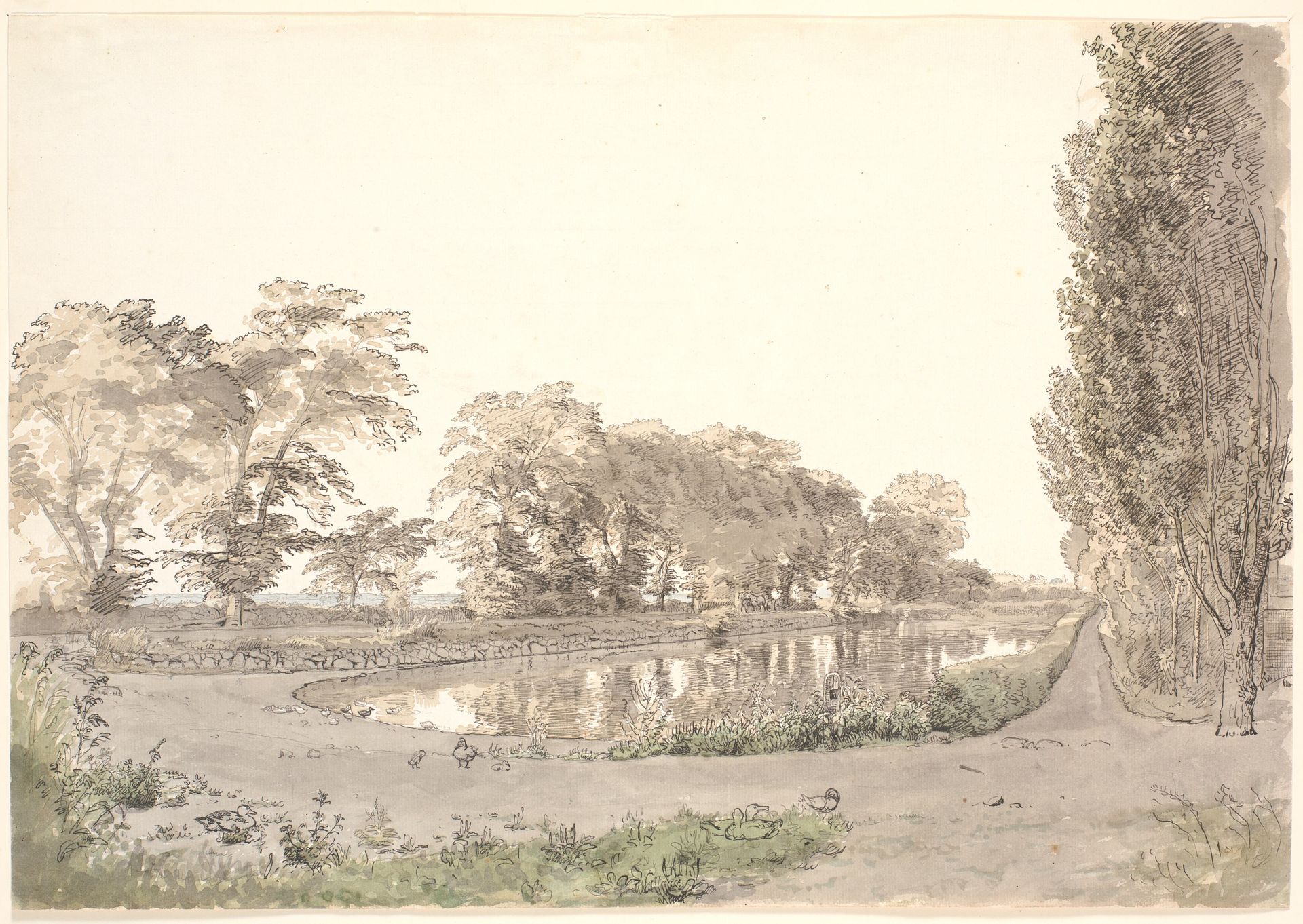 Dammen ved Vogneserup by P.C. Skovgaard