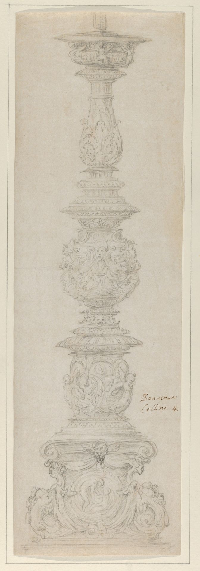 Design for a Candelabra by Bernardo Buontalenti (Bernardo delle Girandole)