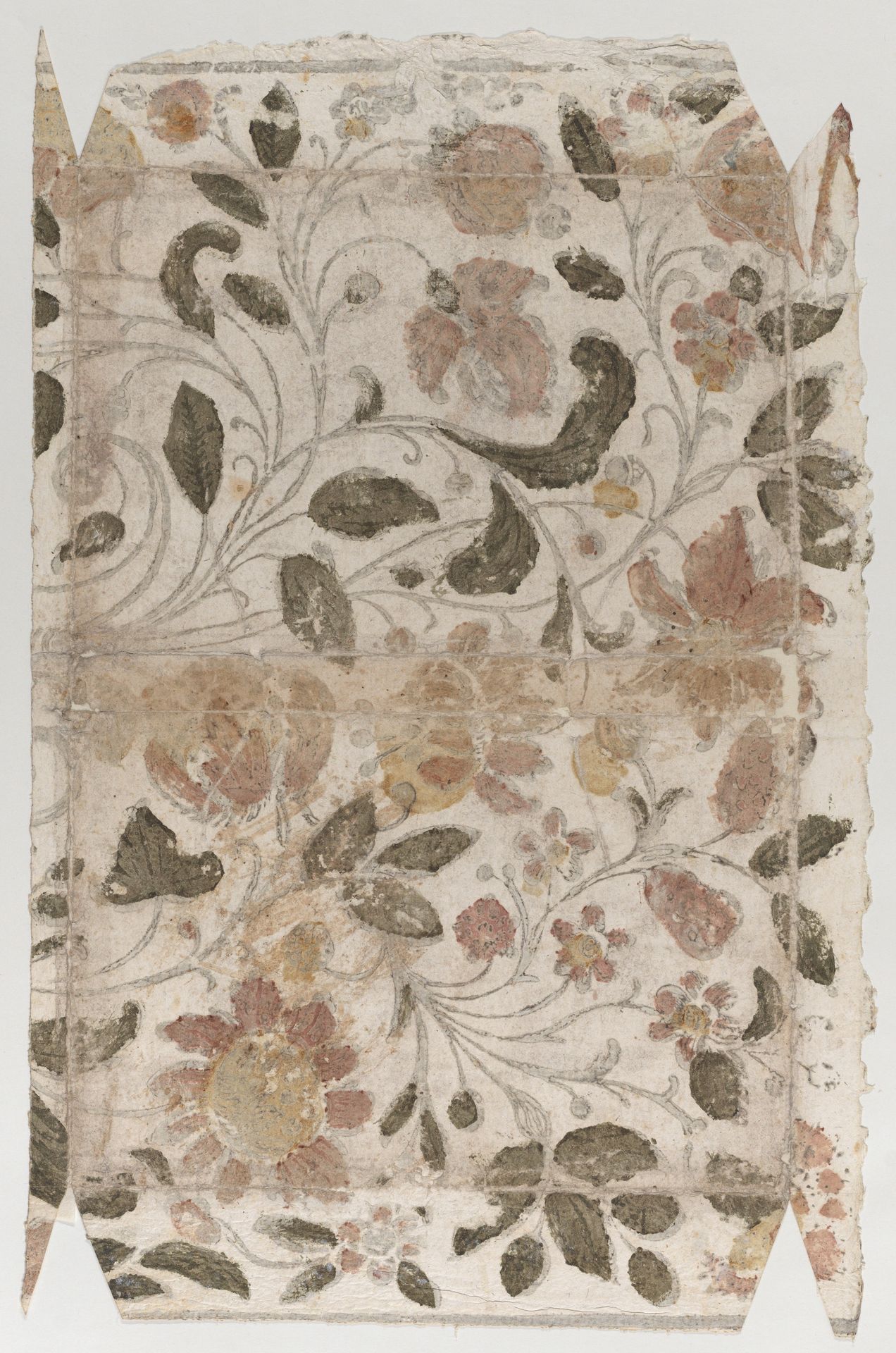 Book cover with overall floral pattern by Anonymous