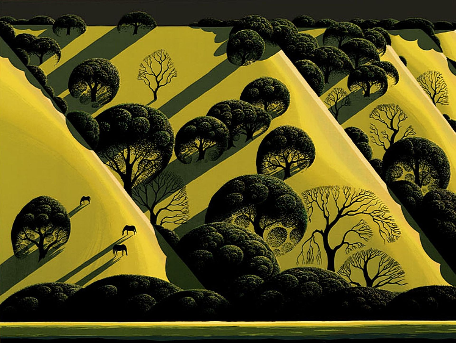 Live Oak Country by Eyvind Earle