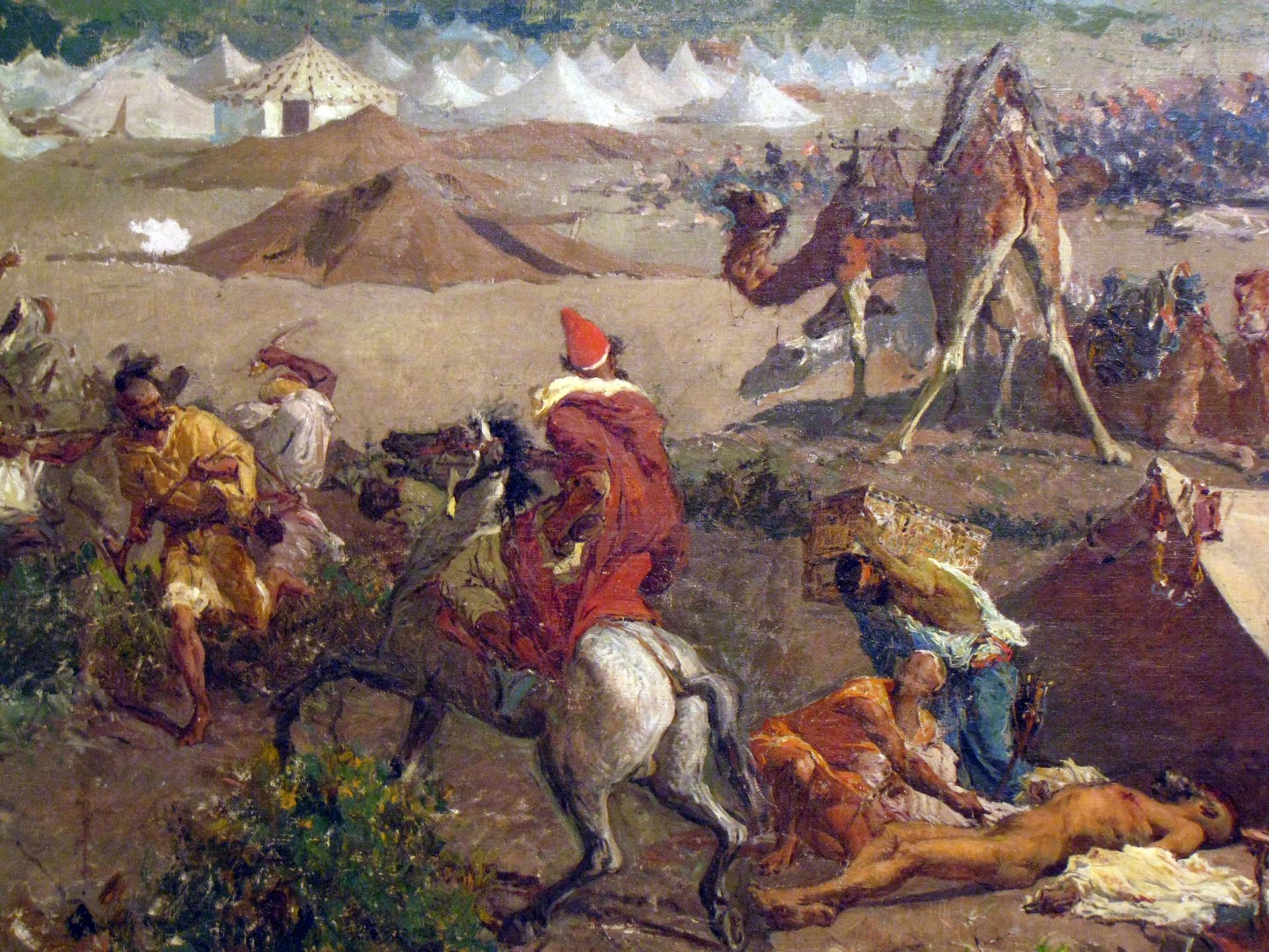 The Battle of Tetouan (detail) by Mariano Fortuny Marsal