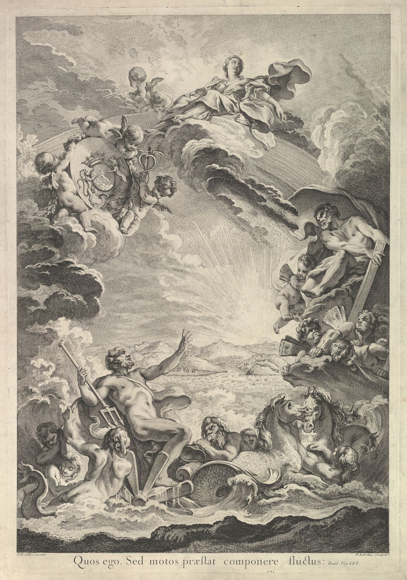 Neptune apaisant la tempête (Neptune Calming the Storm) by François Antoine Aveline