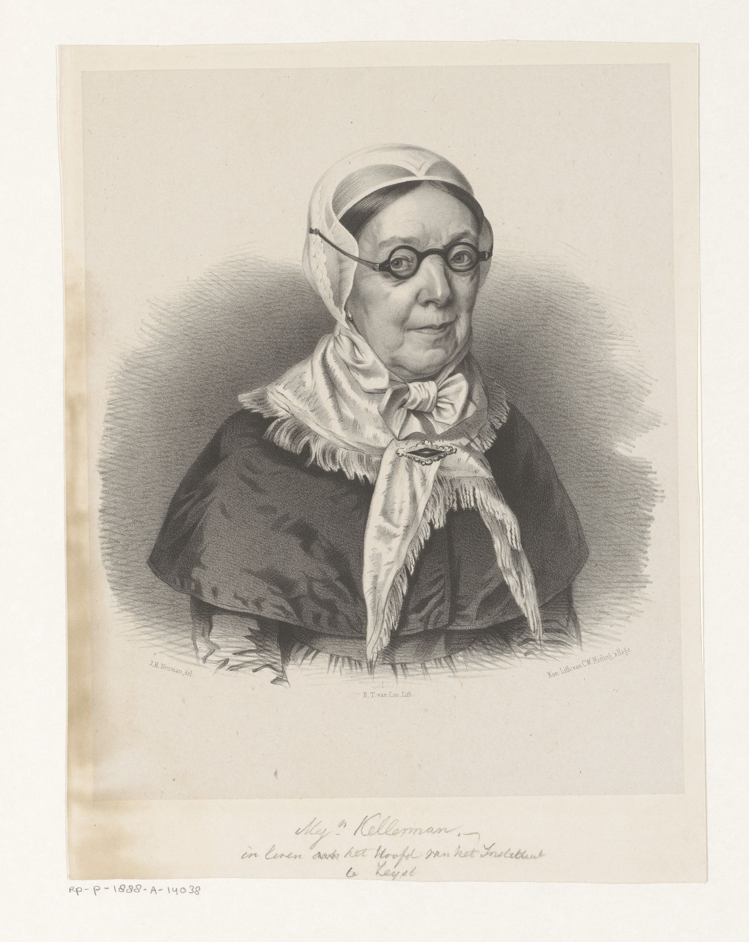 Portret van een onbekende vrouw, mogelijk Marie Kellerman by Bernardus Theodorus van Loo