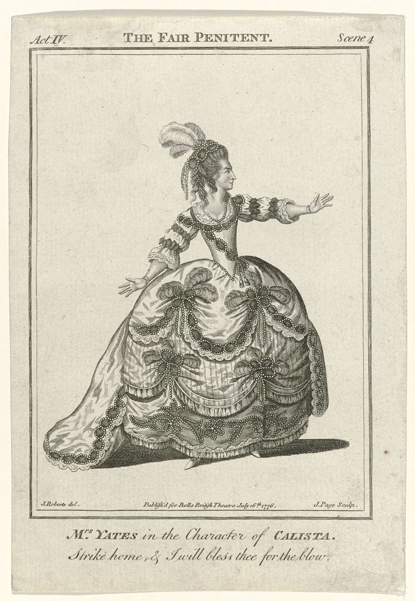 The Fair Penitent. by J. (uitgever) Page