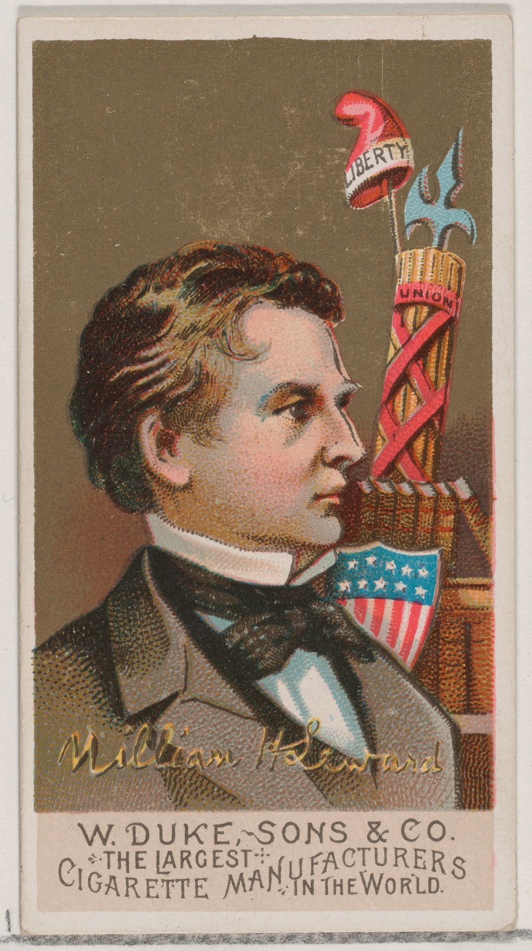 William H. Seward, from the series Great Americans (N76) for Duke brand cigarettes by W. Duke, Sons & Co.