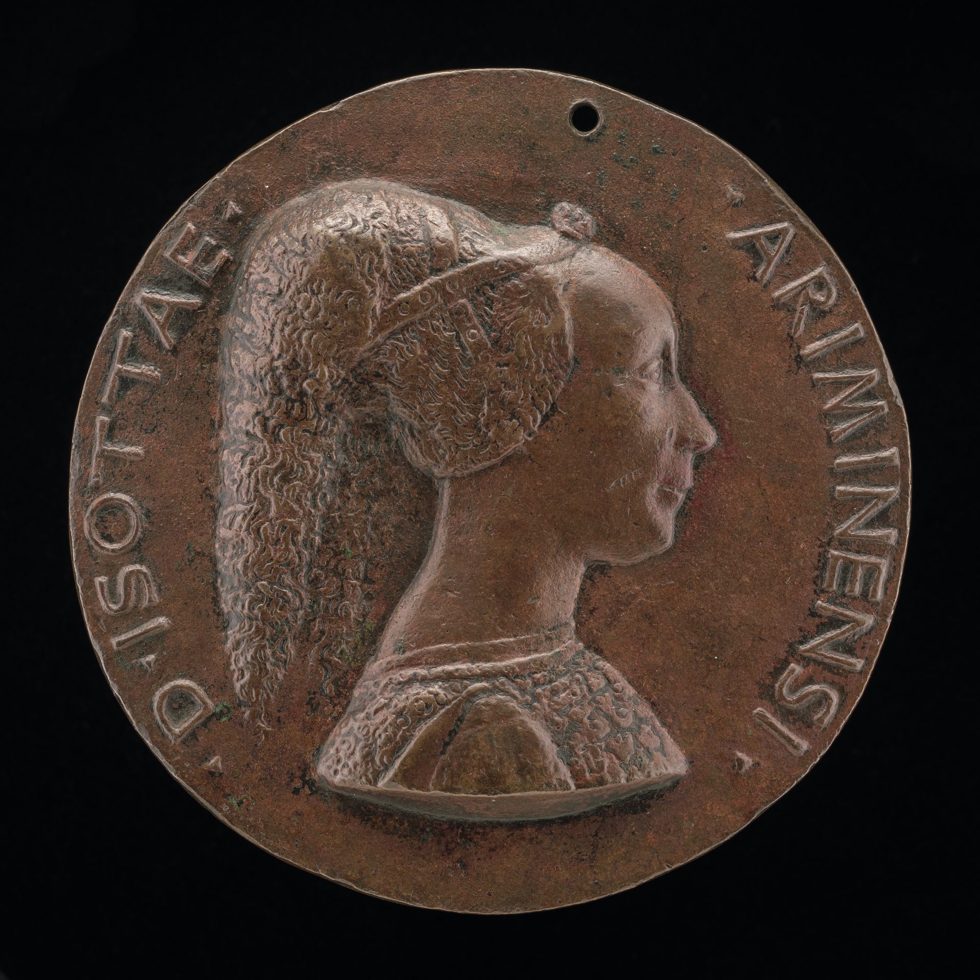 Isotta degli Atti, 1432/1433-1474, Mistress 1446, then Wife after 1453, of Sigismondo Malatesta [obverse] by Matteo de' Pasti