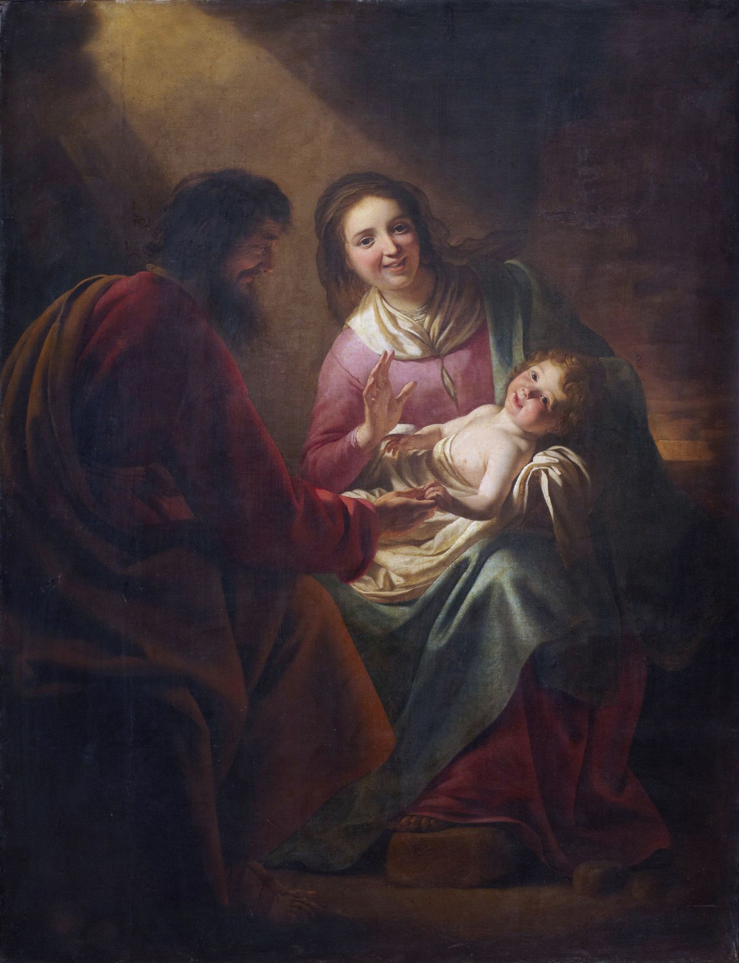 The Holy Family by Gerard van Honthorst