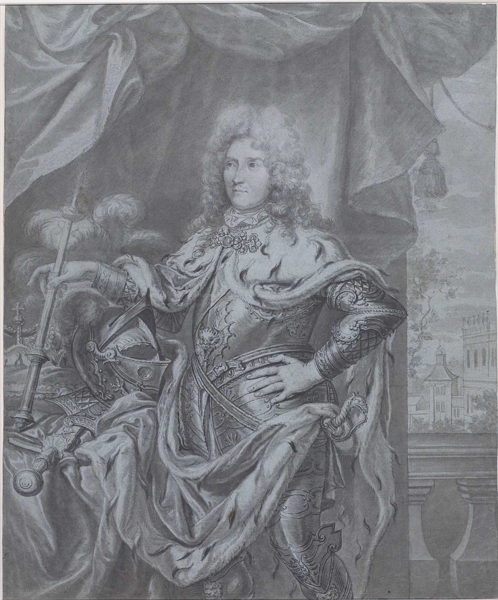 Staatsieportret van Friedrich I van Pruisen by Anonymous