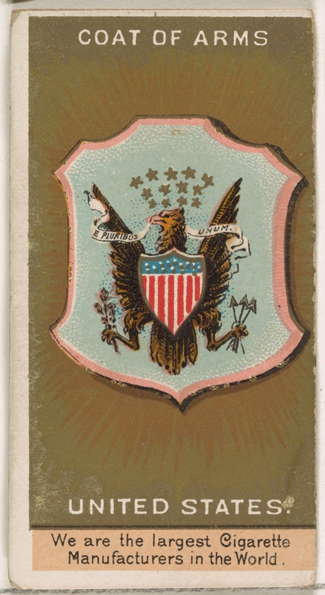 President Cleveland, United States, from the Rulers, Flags, and Coats of Arms series (N126-2) issued by W. Duke, Sons & Co. by W. Duke, Sons & Co.