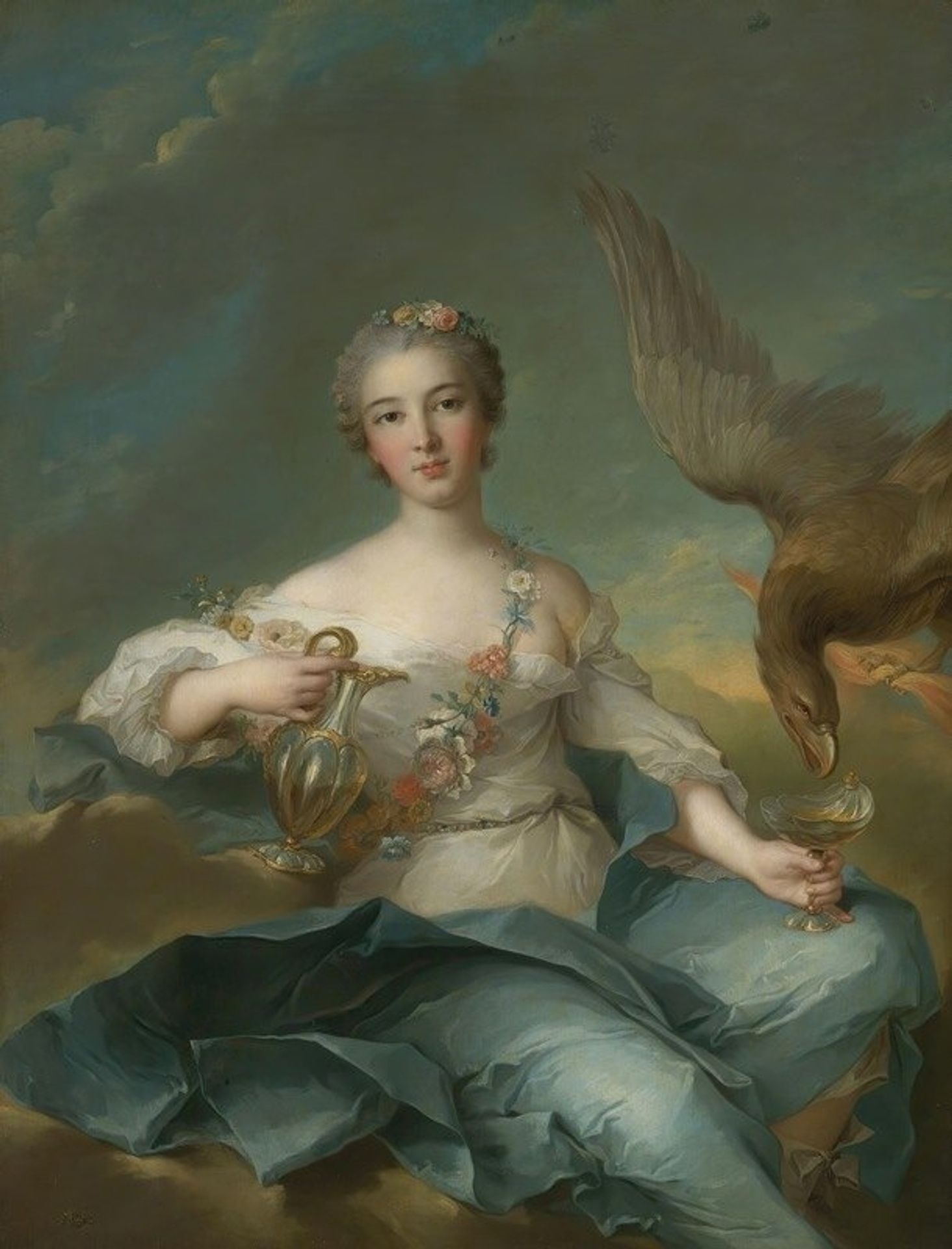 The Duchesse De Chartres As Hebe by Jean-Marc Nattier