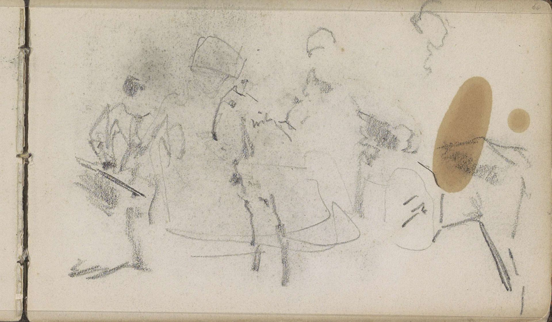 Ruiters, mogelijk cavaleristen by George Hendrik Breitner