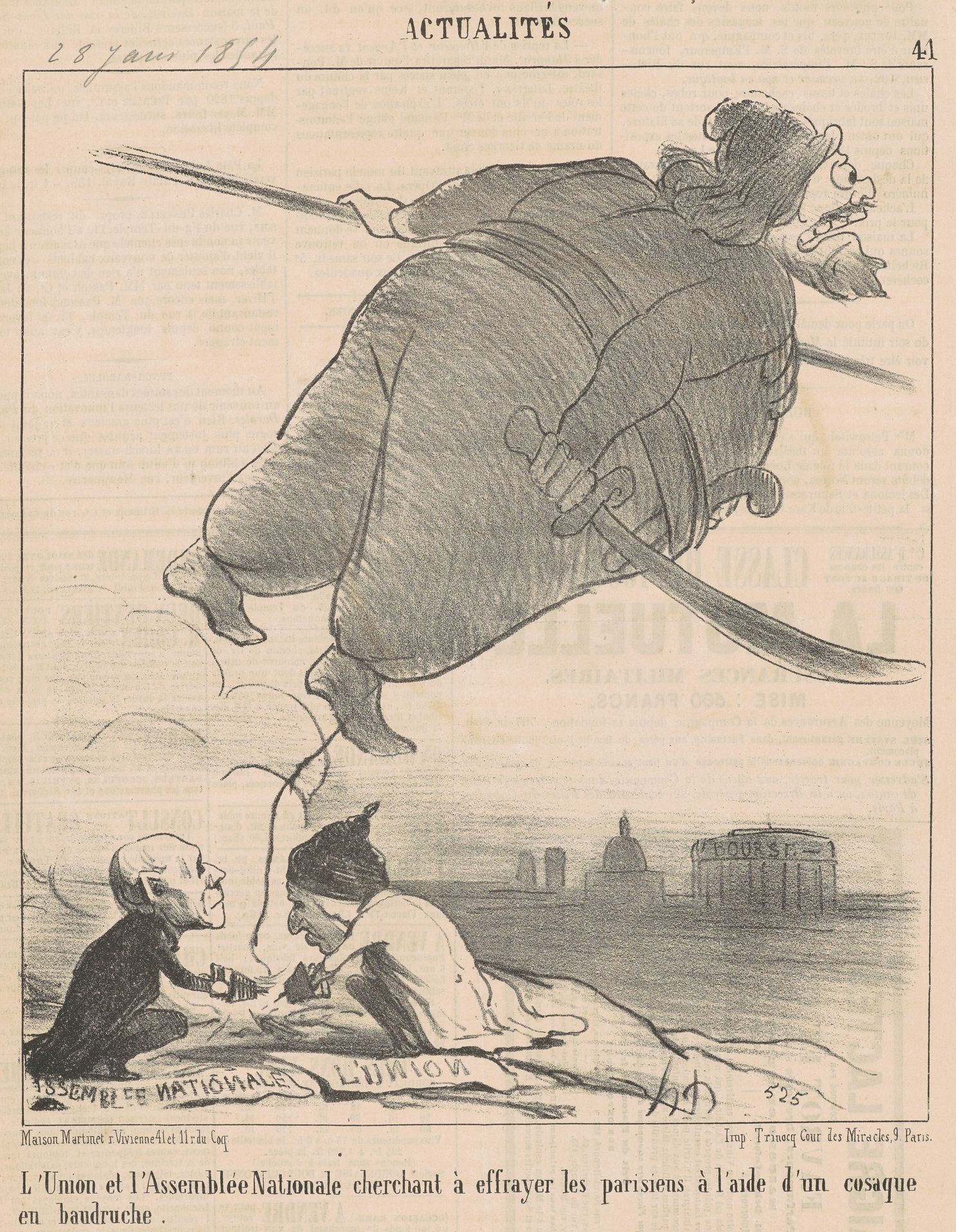 Les débats ... by Honoré Daumier