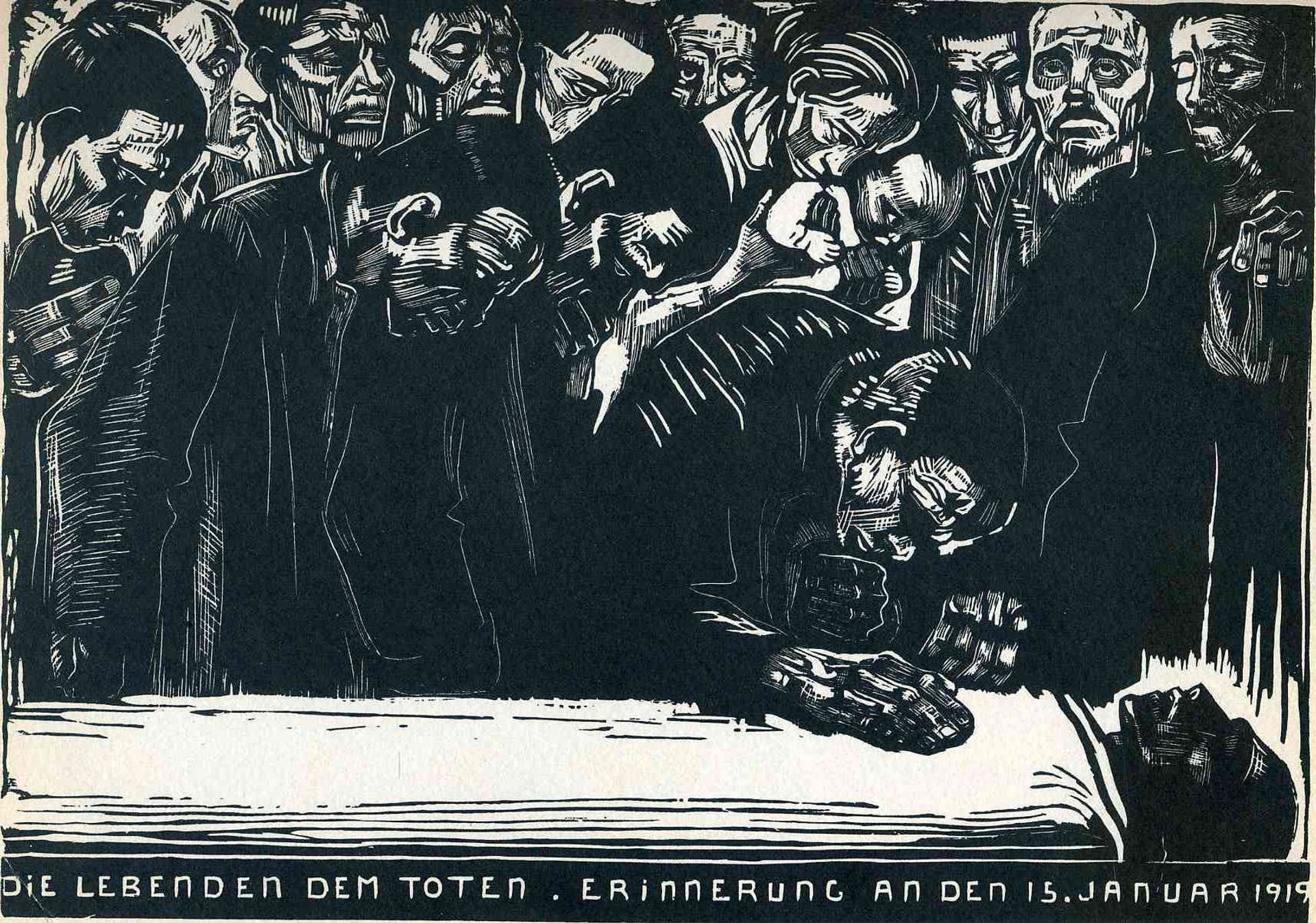 Memorial for Karl Liebknecht by Kathe Kollwitz