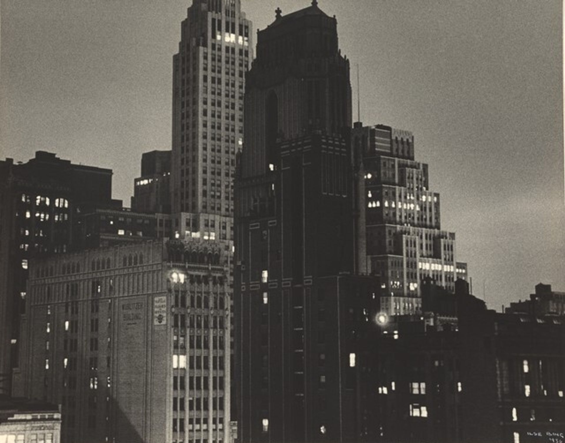 View from Hotel Algonquin, New York by Ilse Bing