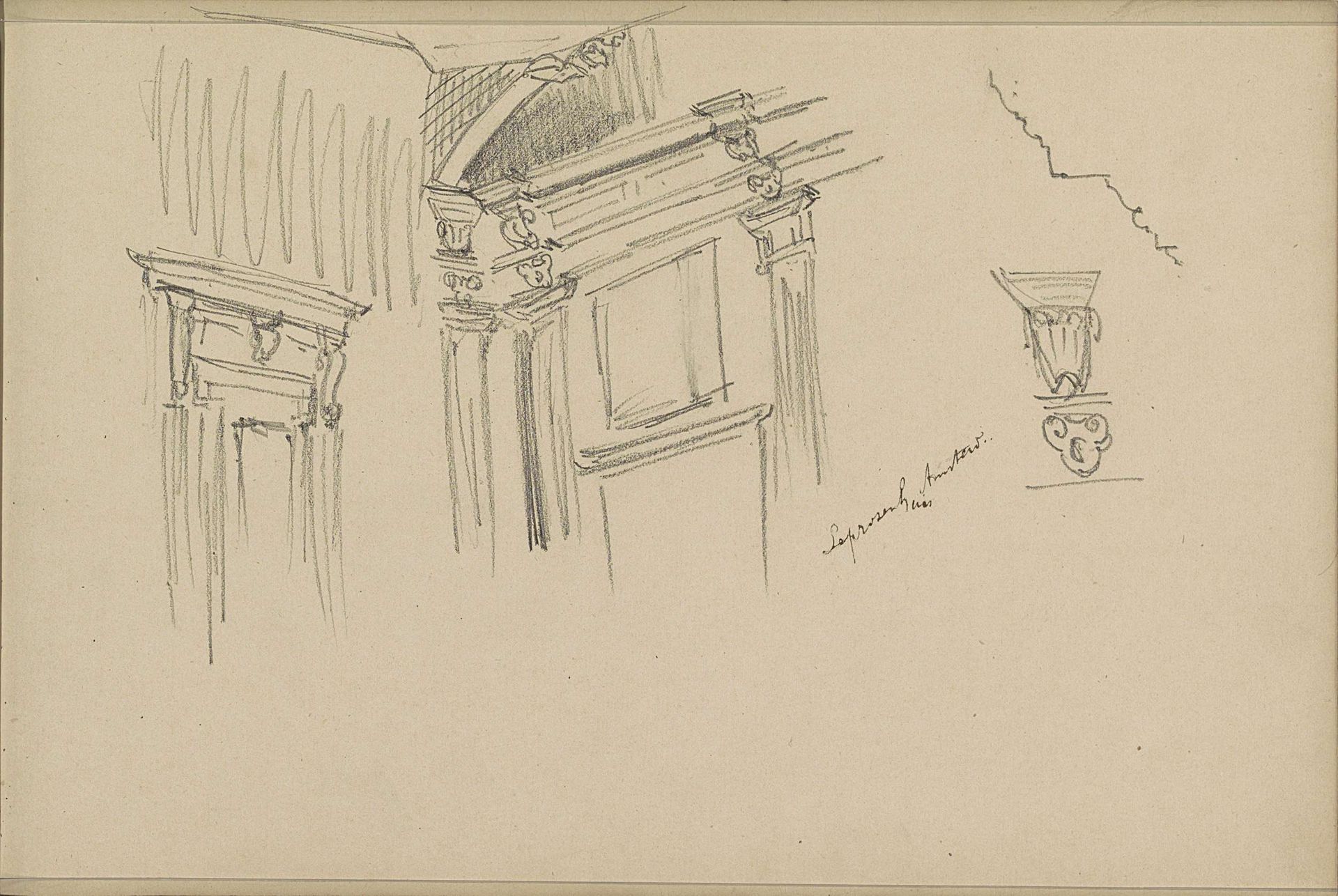 Interieur van het Leprozenhuis te Amsterdam by Isaac Gosschalk