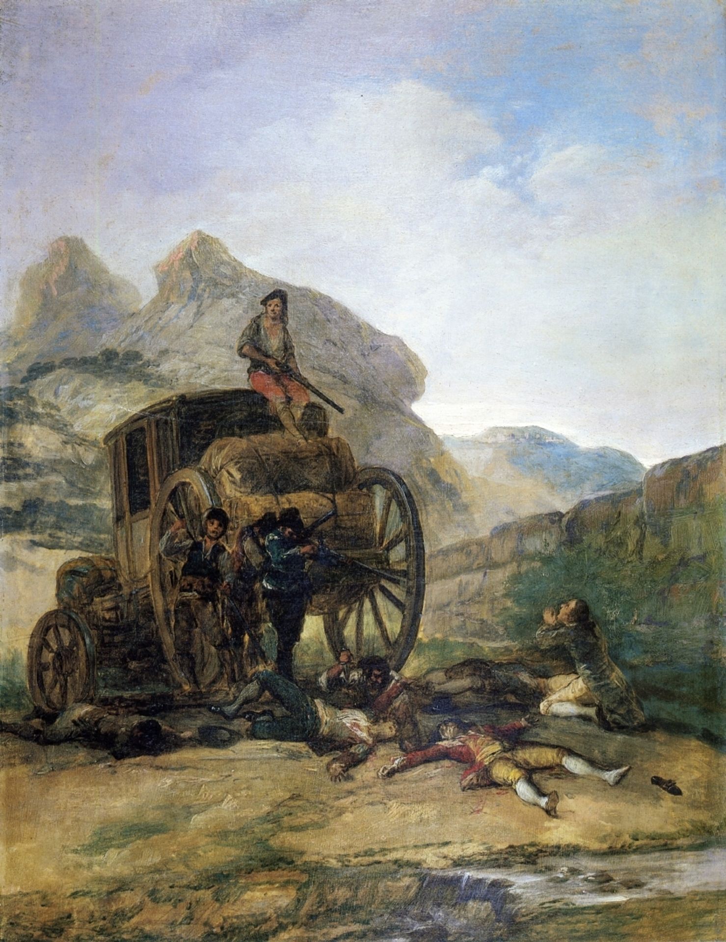 Attack on a Coach by Francisco de Goya