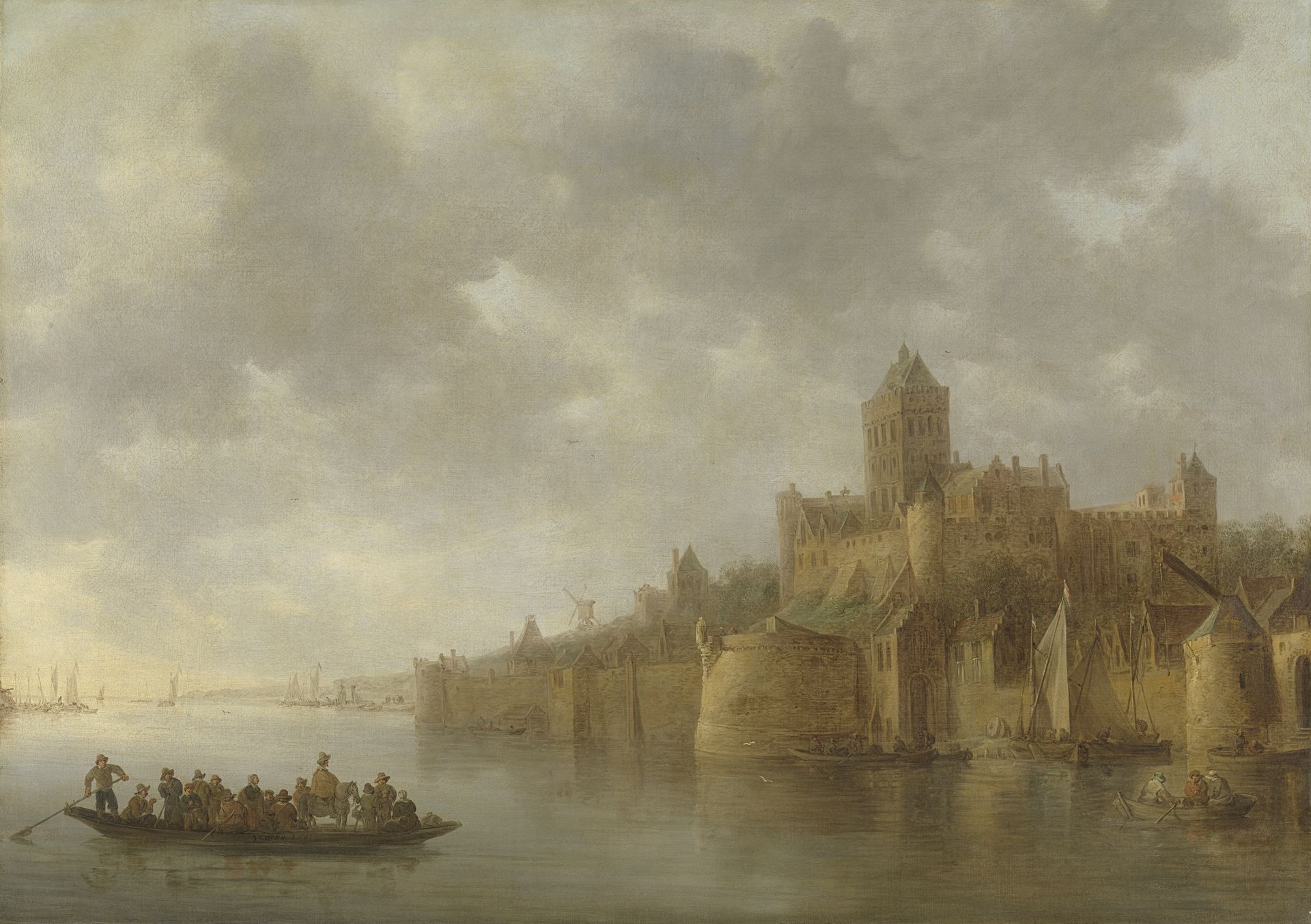 The Valkhof in Nijmegen by Jan van Goyen