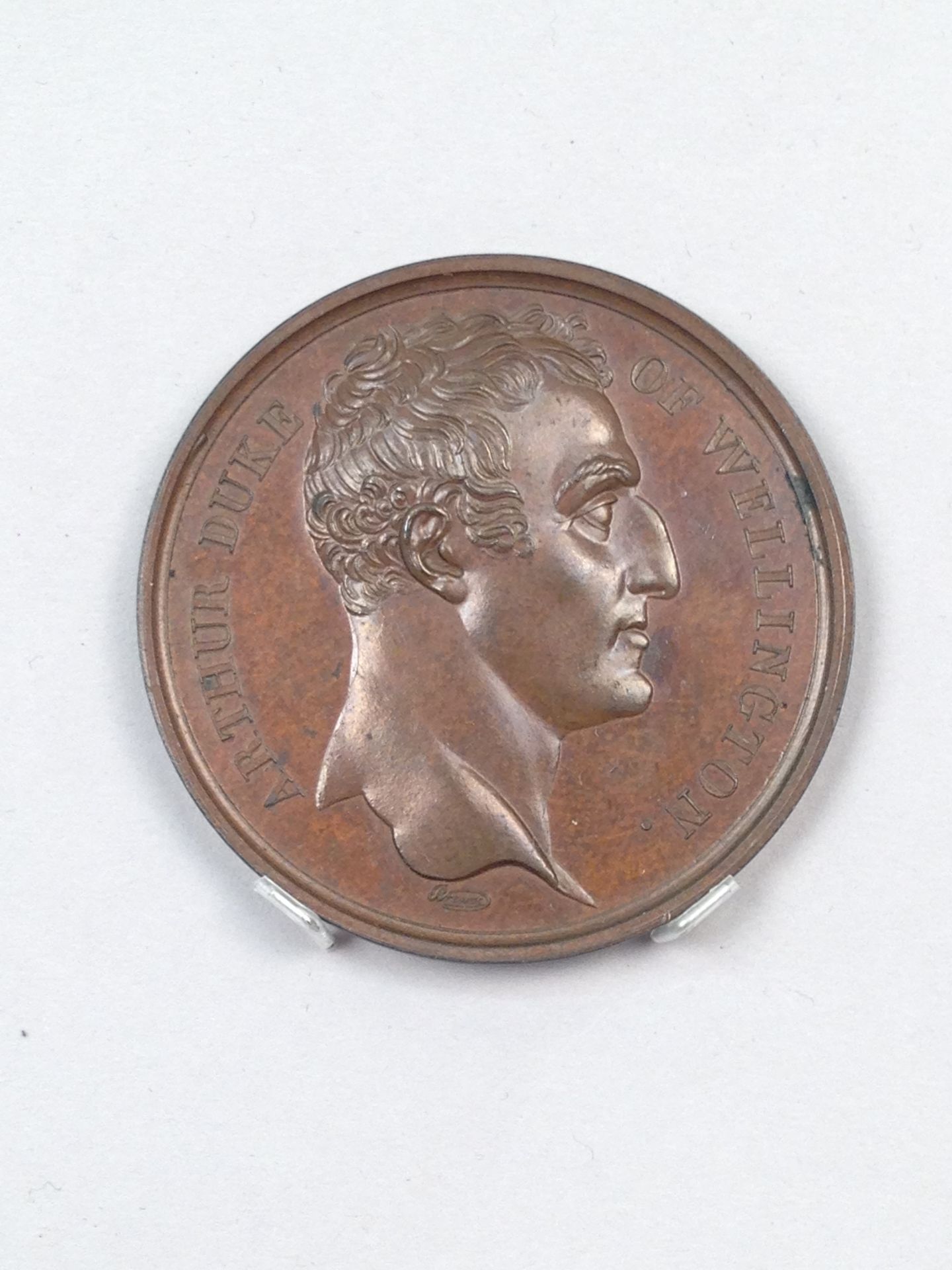 Duke of Wellington (one of Mudie's series of "National Medals") by Nicholas Guy Antoine Brenet