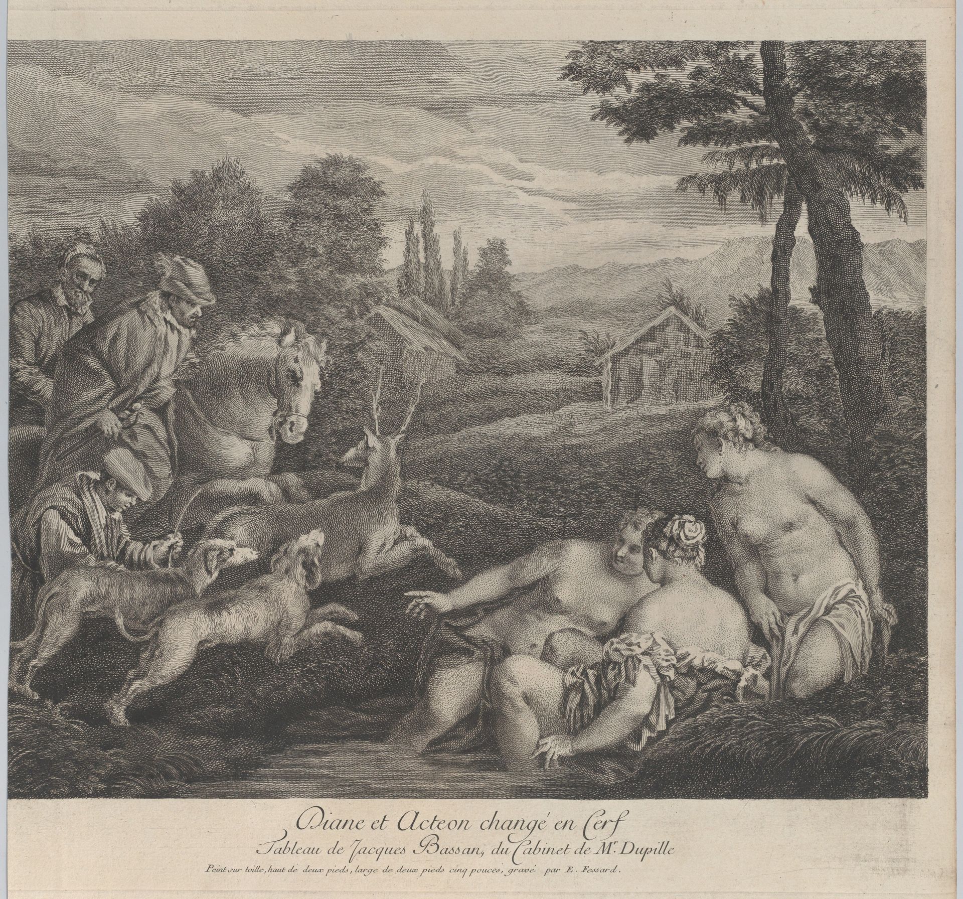 Diana and Acteon by Etienne Fessard