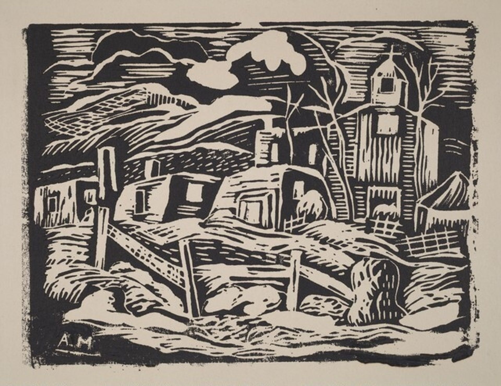 Santa Fe Landscape by Alfred Gwynne Morang