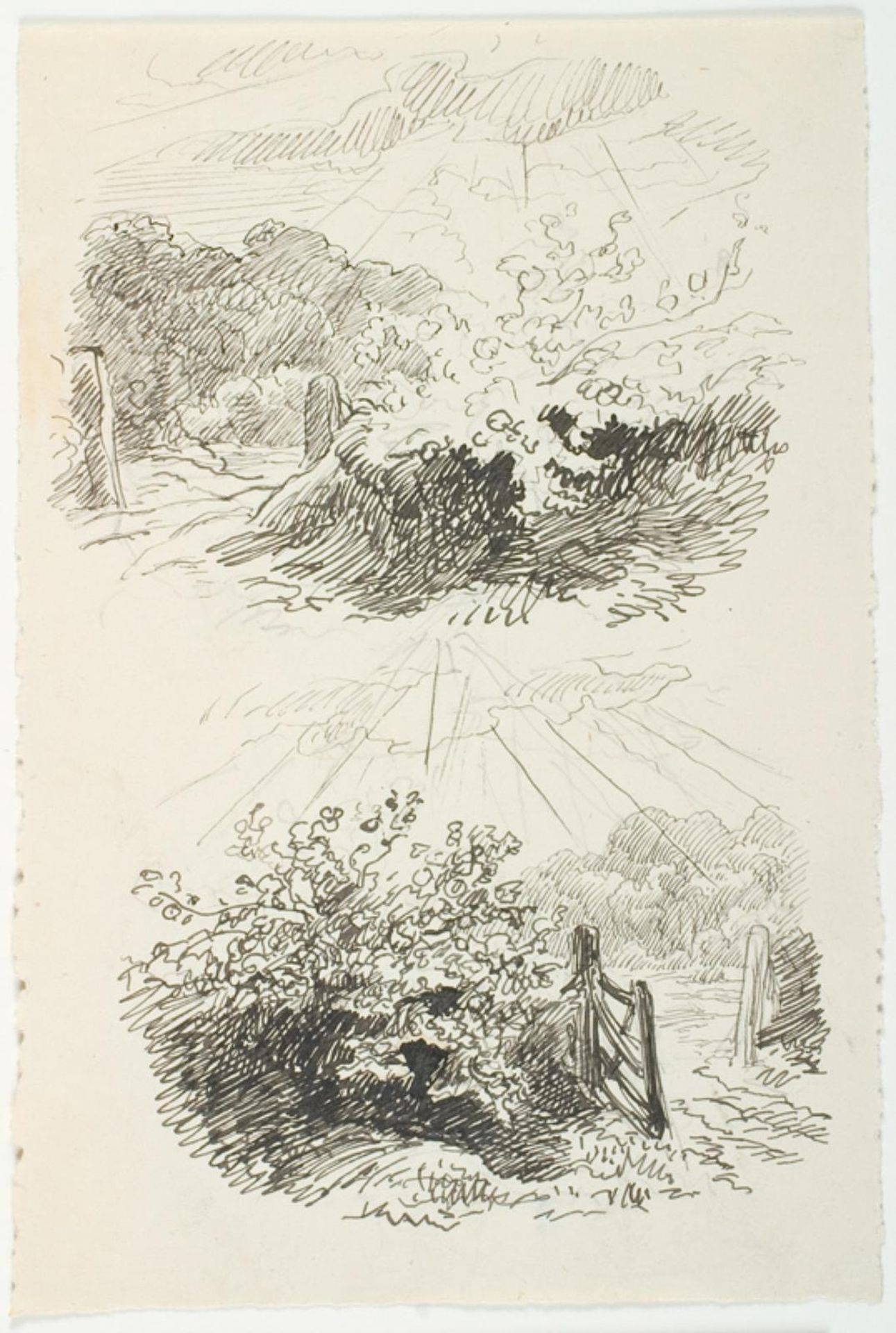 To illustrationsudkast til H.C. Andersen, Hurtigløberne by Lorenz Frølich