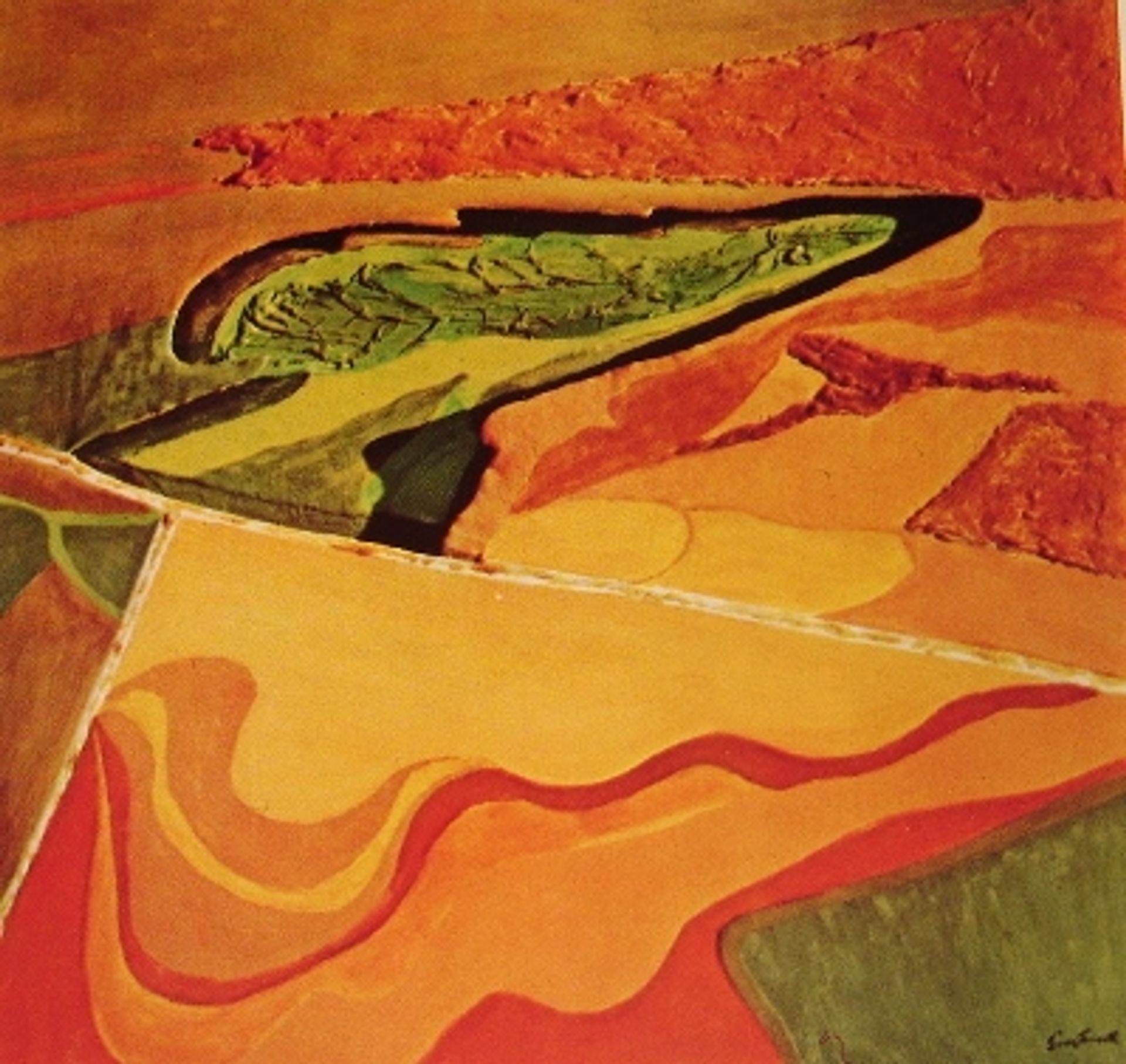 Aerial Series - Ploughed Fields, Maryland by Jane Frank