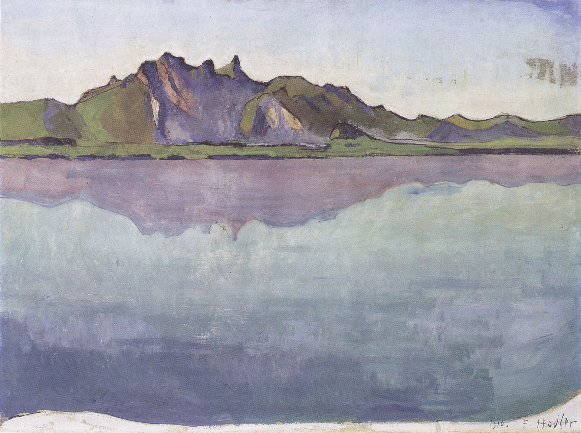 Thun, Stockhornkette by Ferdinand Hodler