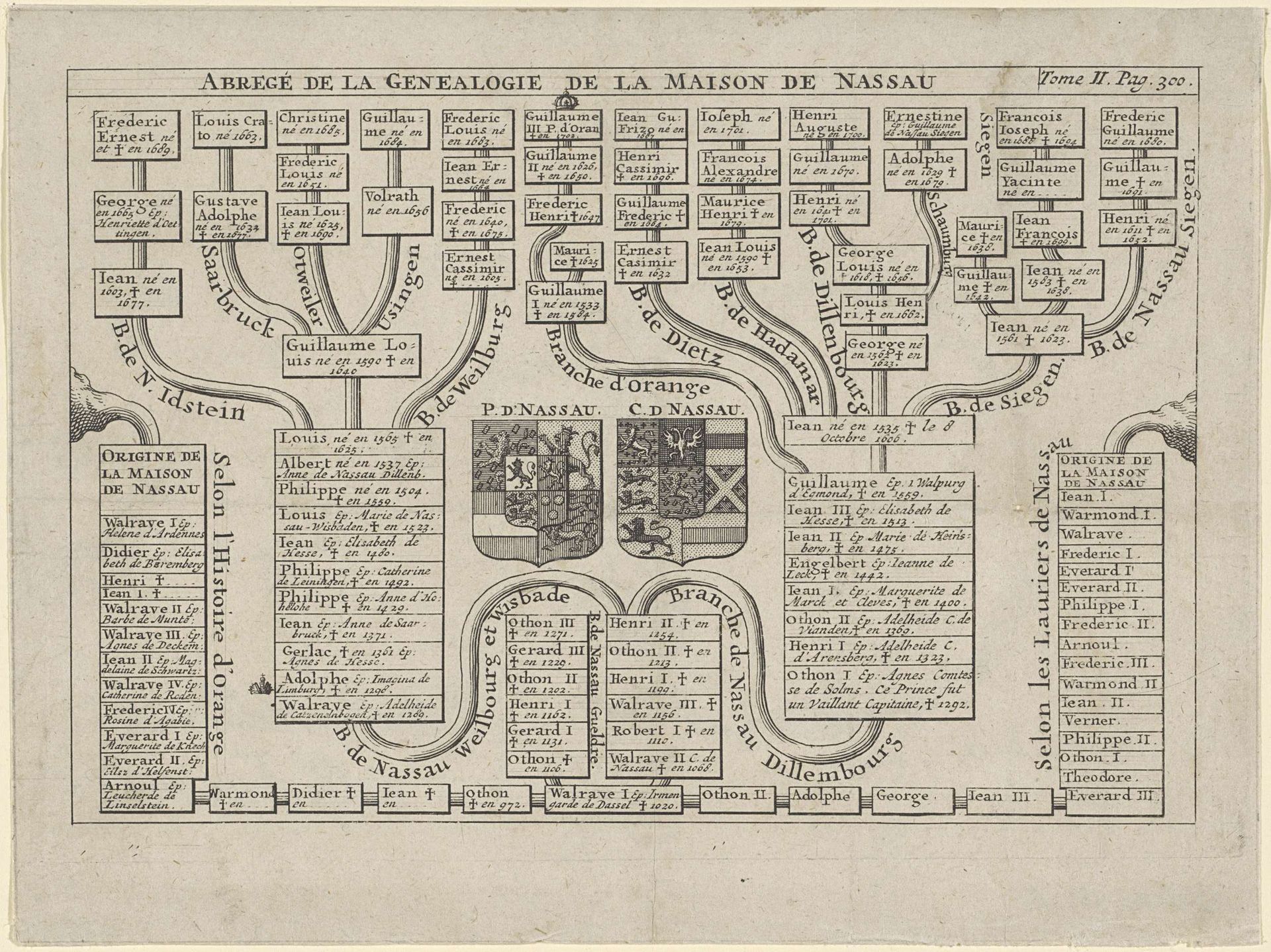 Stamboom van het Huis Nassau by Anonymous