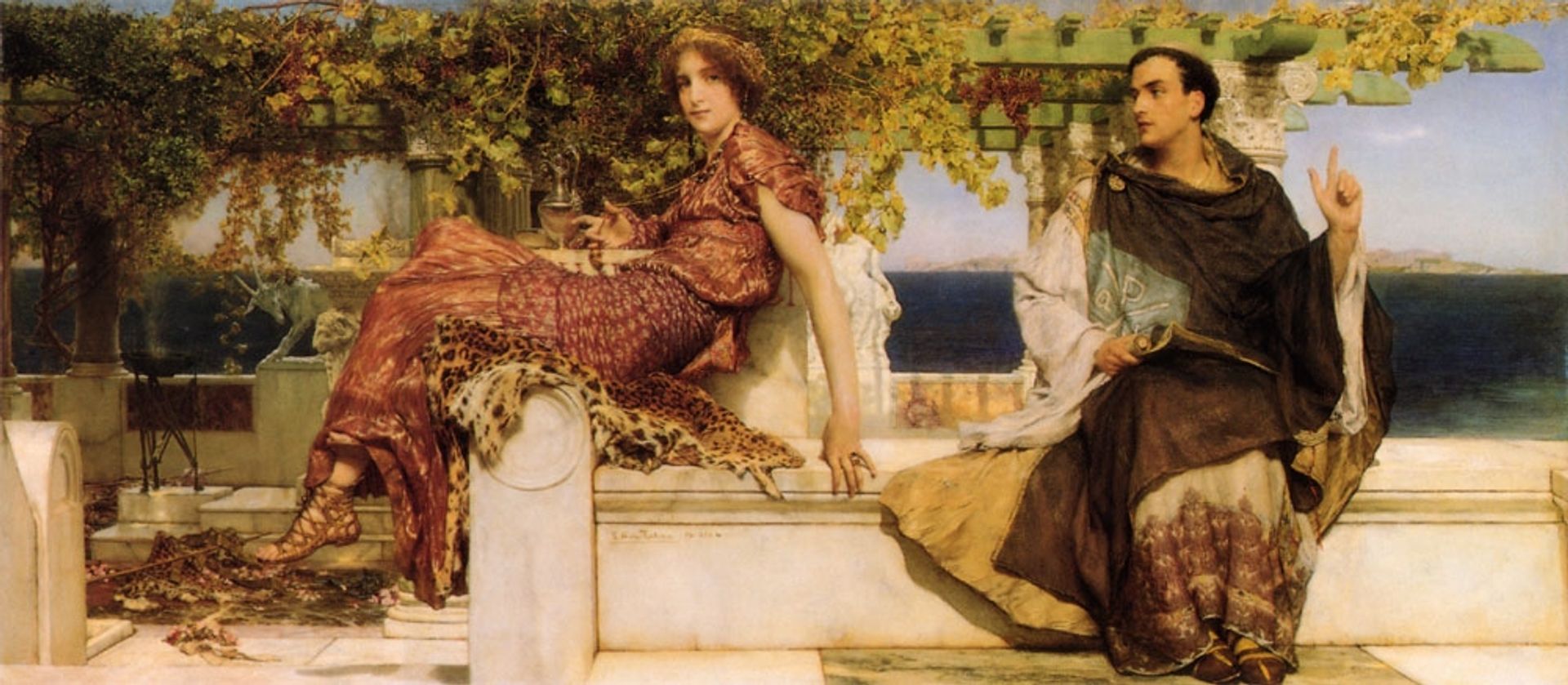 The Conversion Of Paula By Saint Jerome by Lawrence Alma-Tadema