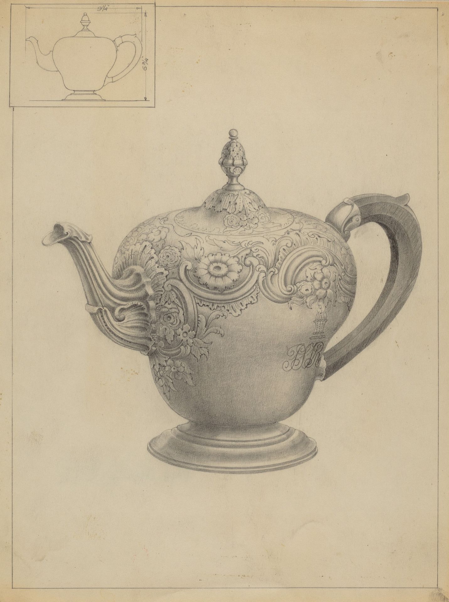Silver Teapot by Anonymous