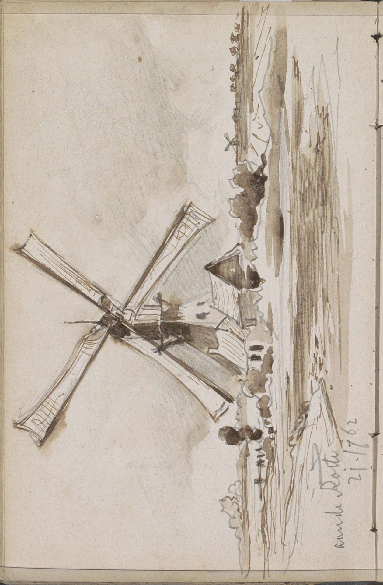 Molen aan de Rotte by Johannes Tavenraat