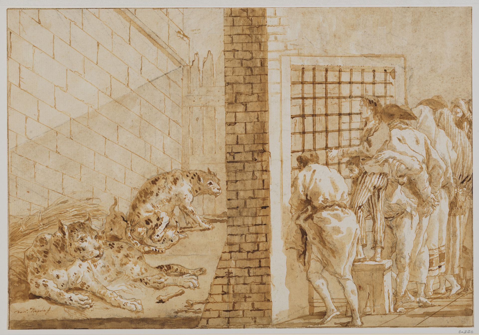 The Leopards' Cage at the Menagerie by Giovanni Domenico Tiepolo