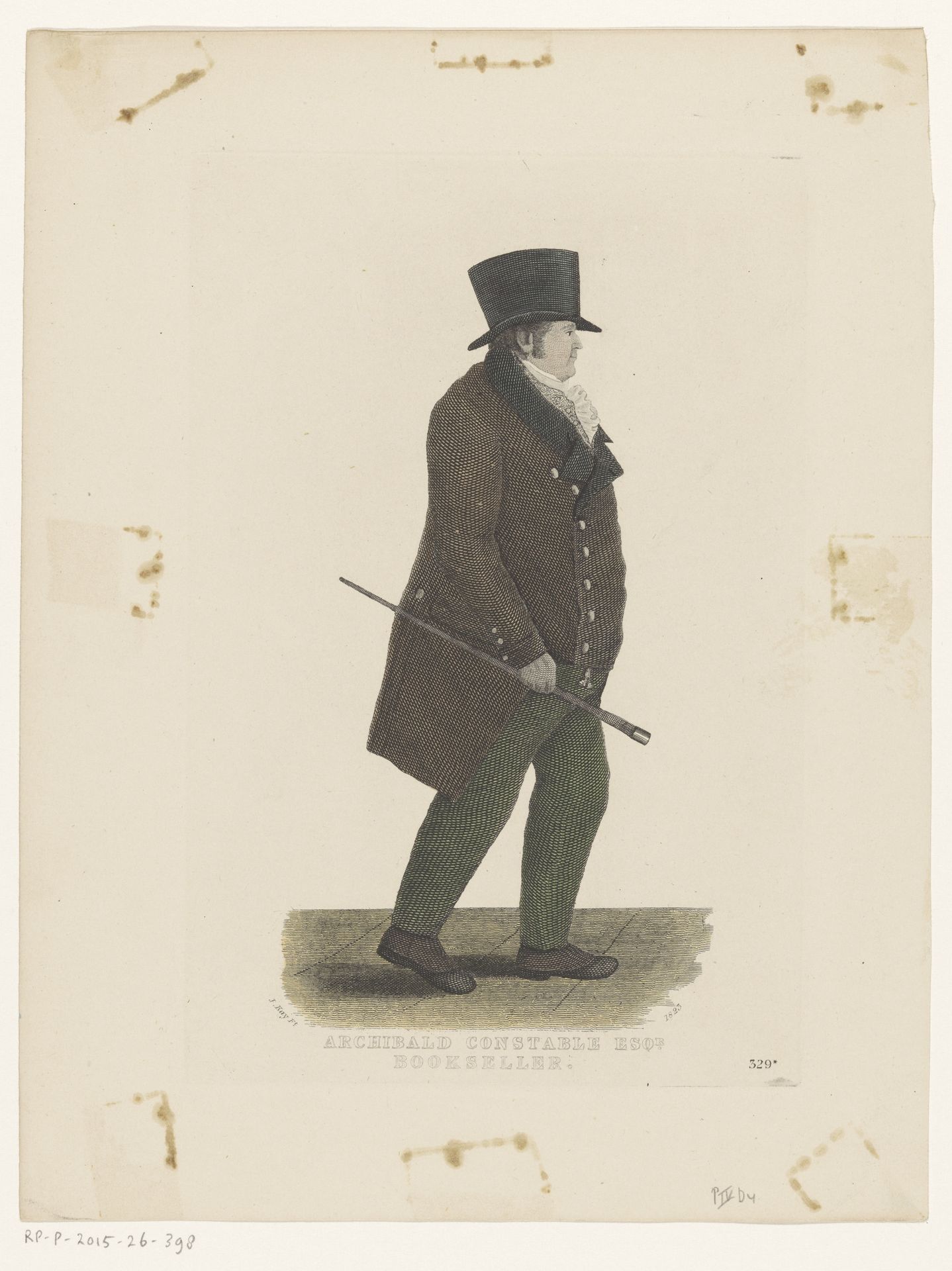 Portret van boekverkoper Archibald Constable by John Kay