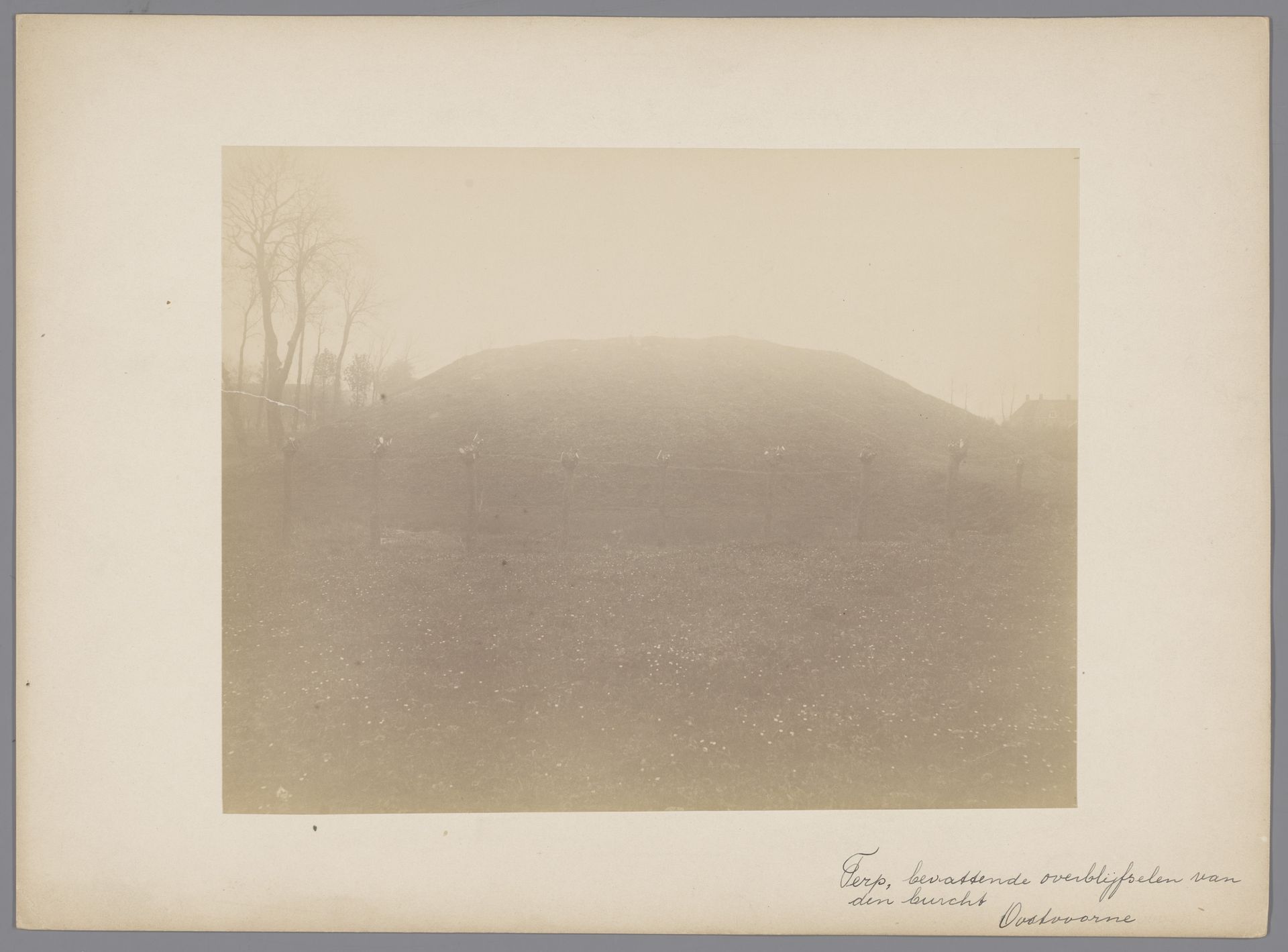Terp met de overblijfselen van de burcht van Oostvoorne by anoniem (Monumentenzorg)