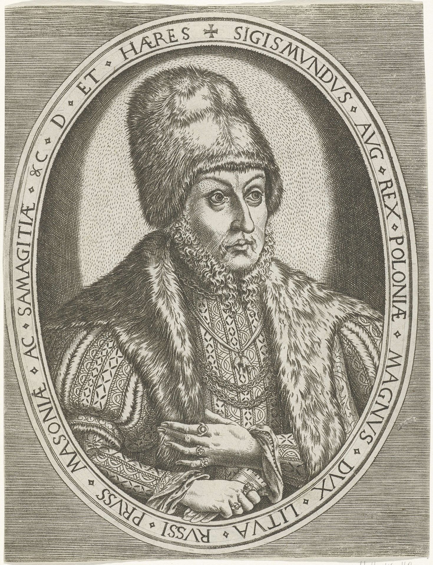 Portret van Sigismund II August by Frans Huys