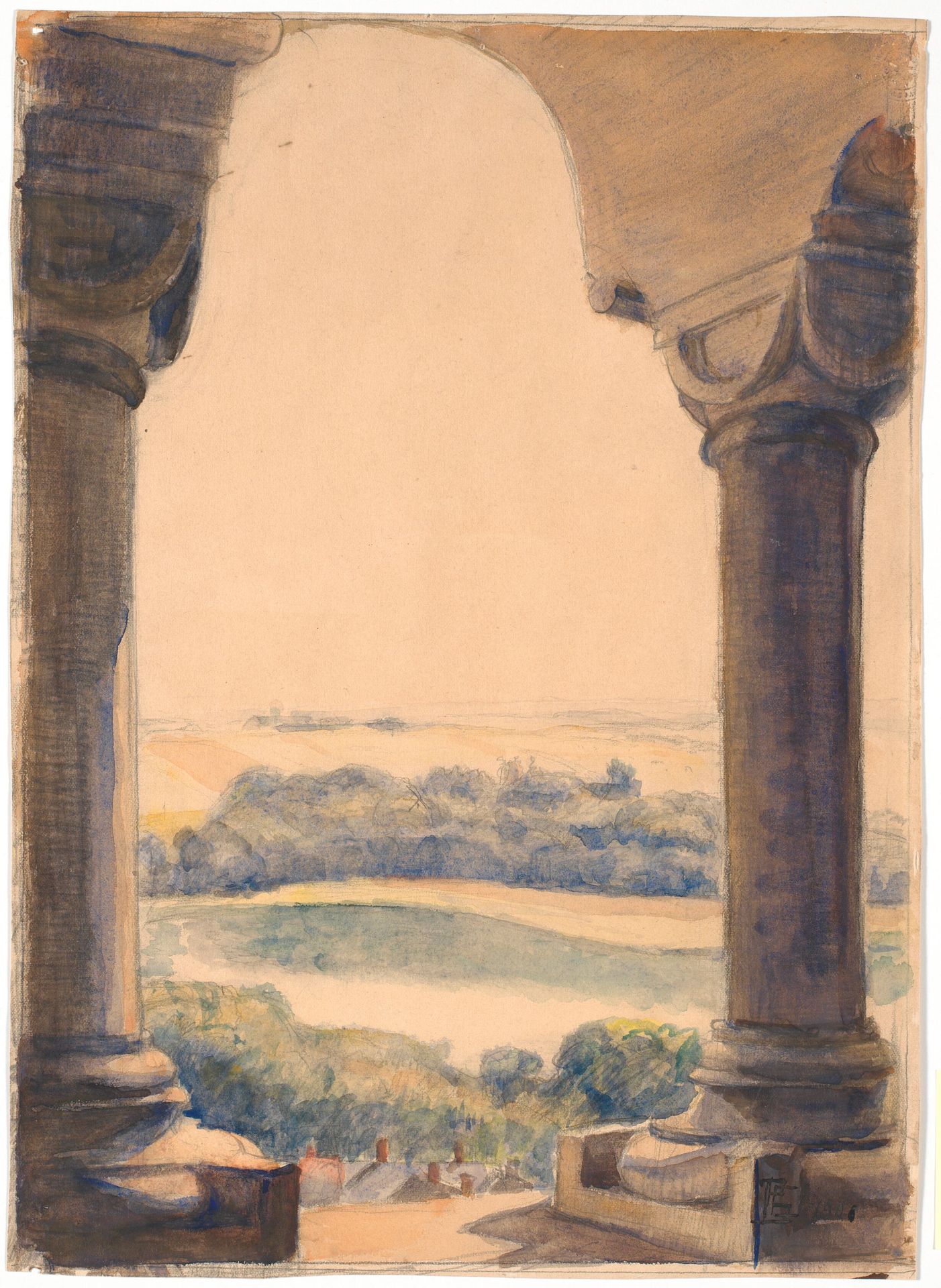 Udsigt fra Viborg Domkirkes søndre tårn by Poul S. Christiansen