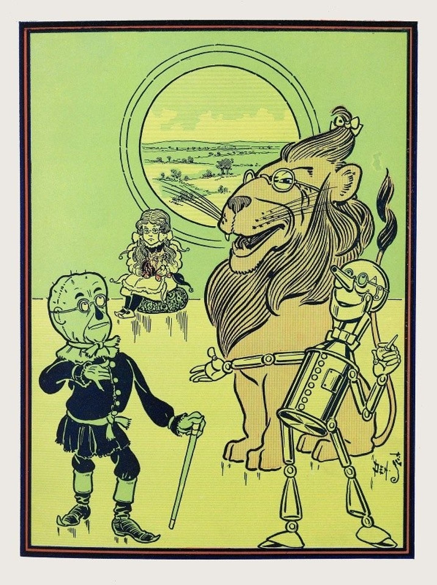 ‘I feel wise Indeed,’ said the Scarecrow by William Wallace Denslow