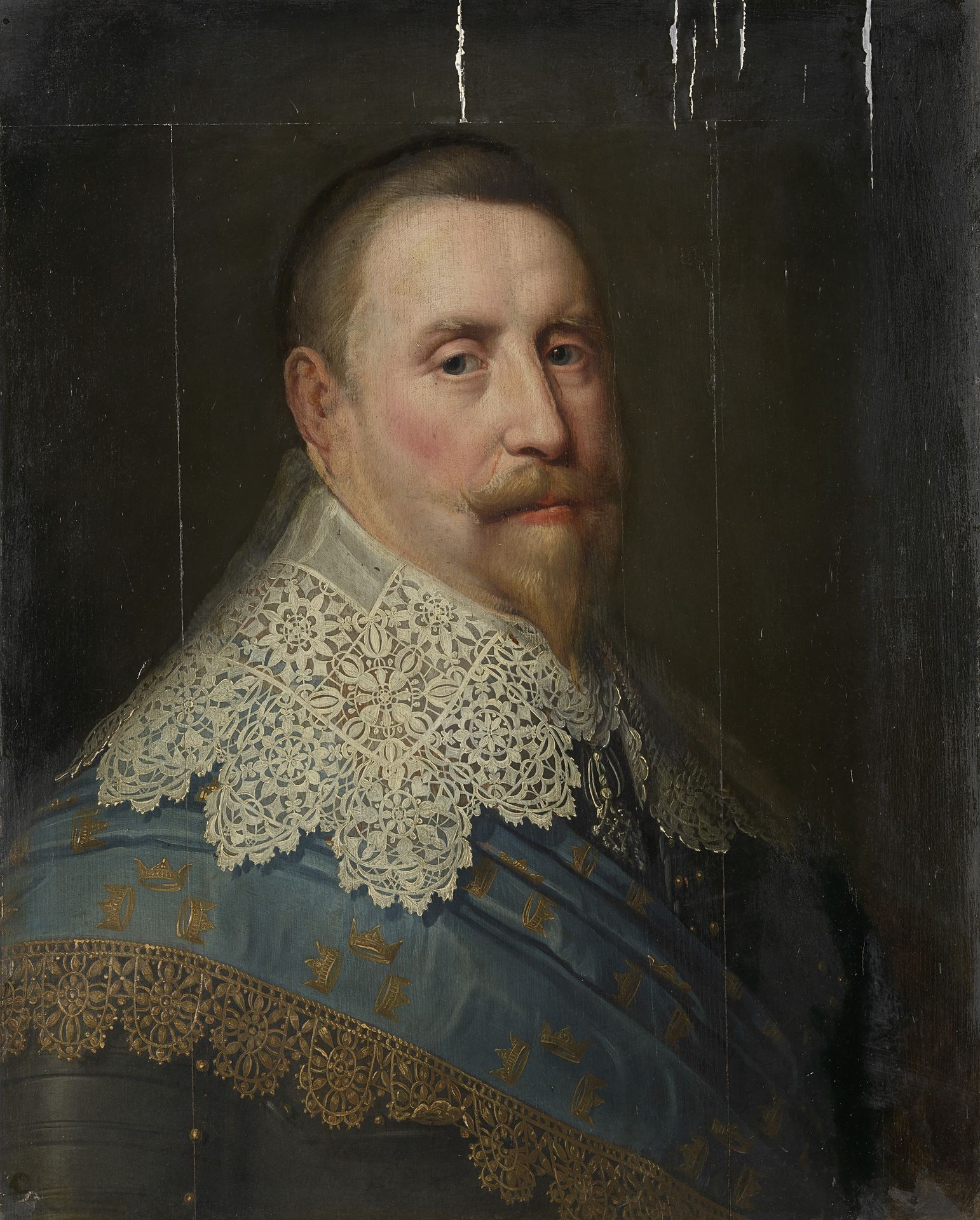 Portrait of Gustav II Adolf (1594-1632), King of Sweden by Michiel Jansz. van Mierevelt