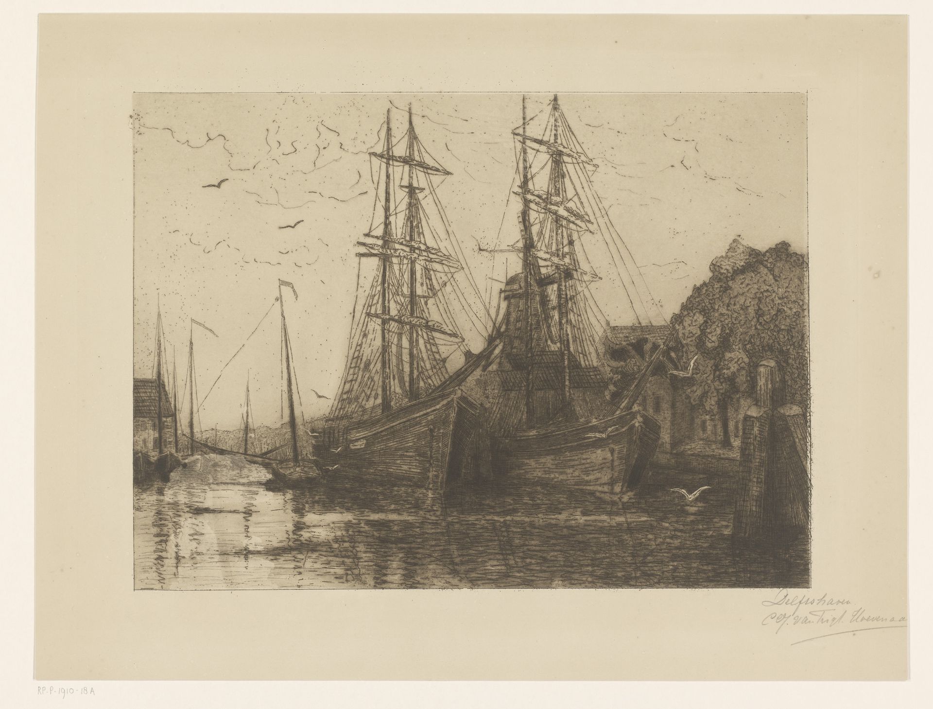 Delfshaven by Cornelia Christina Johanna van Trigt-Hoevenaar