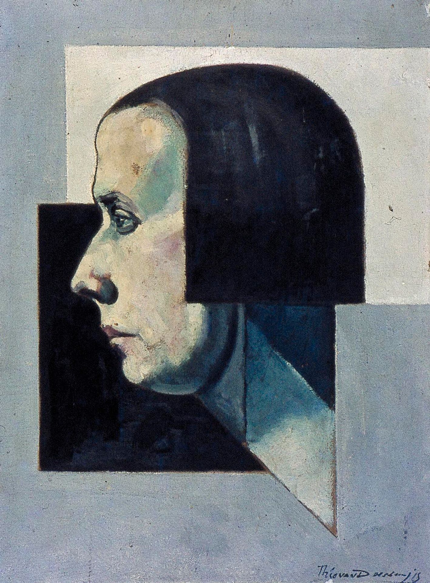 Portrait of Pétro by Theo van Doesburg