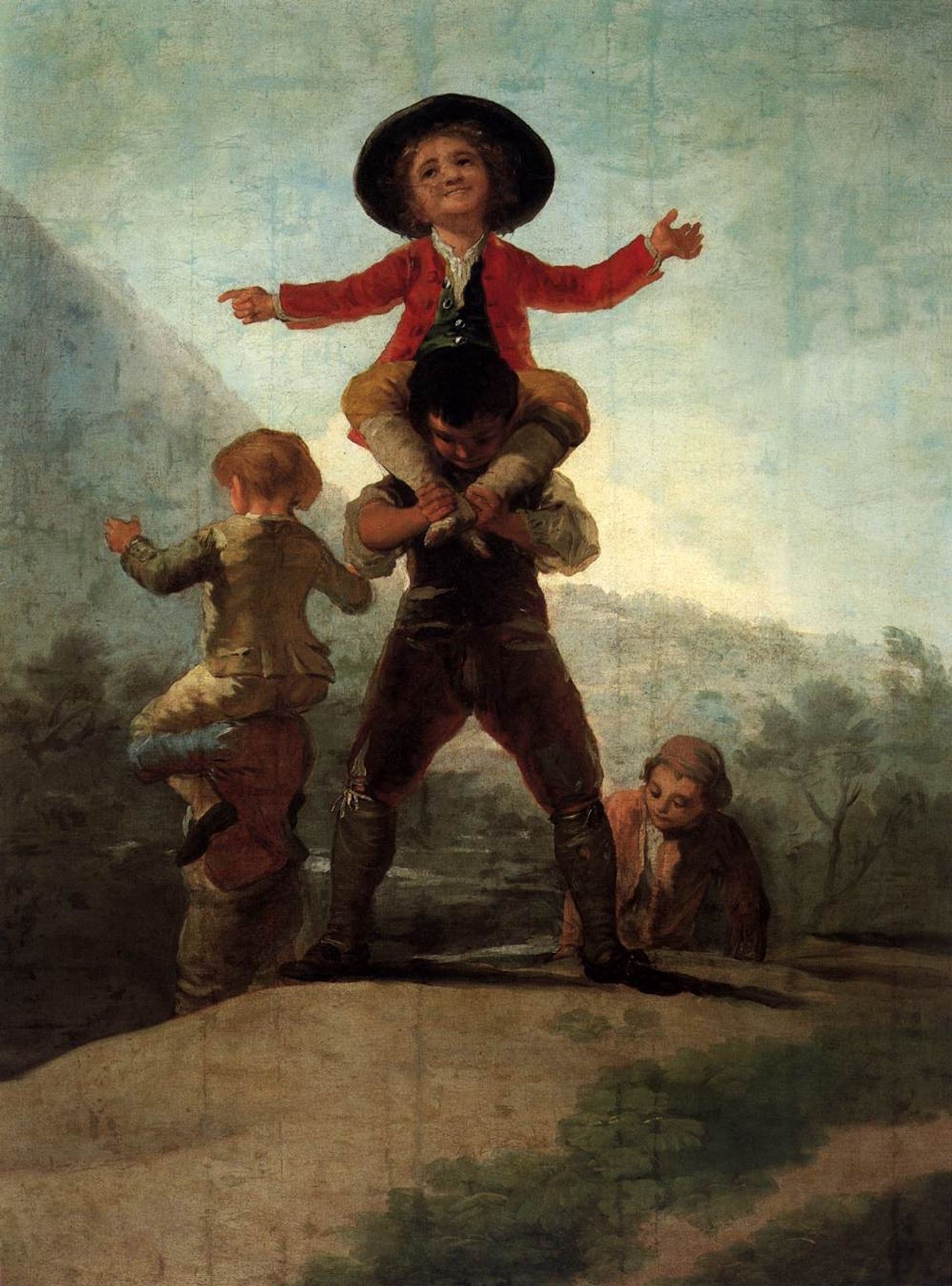 Playing at Giants by Francisco de Goya