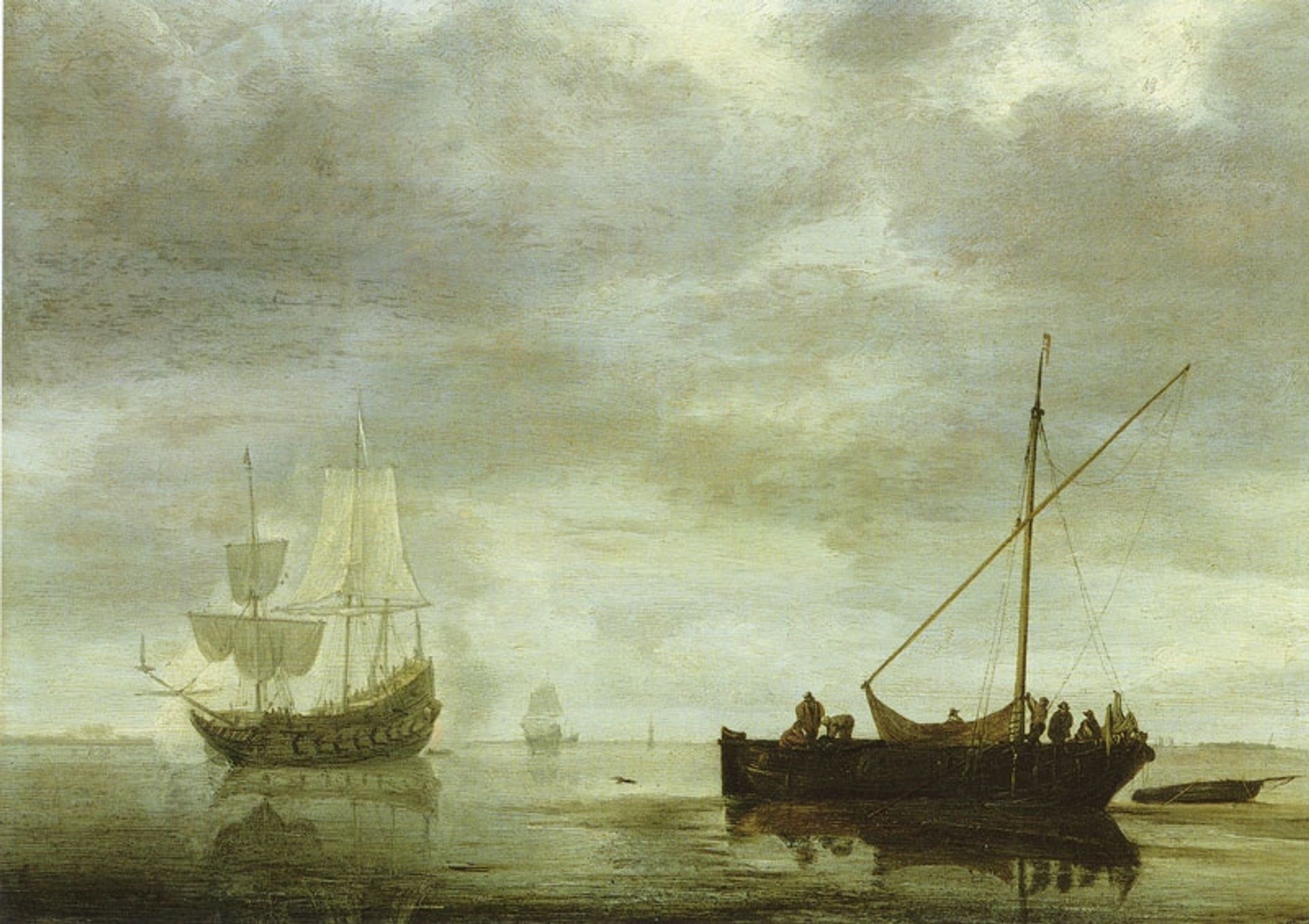 Frigate Giving a Salute by Simon de Vlieger