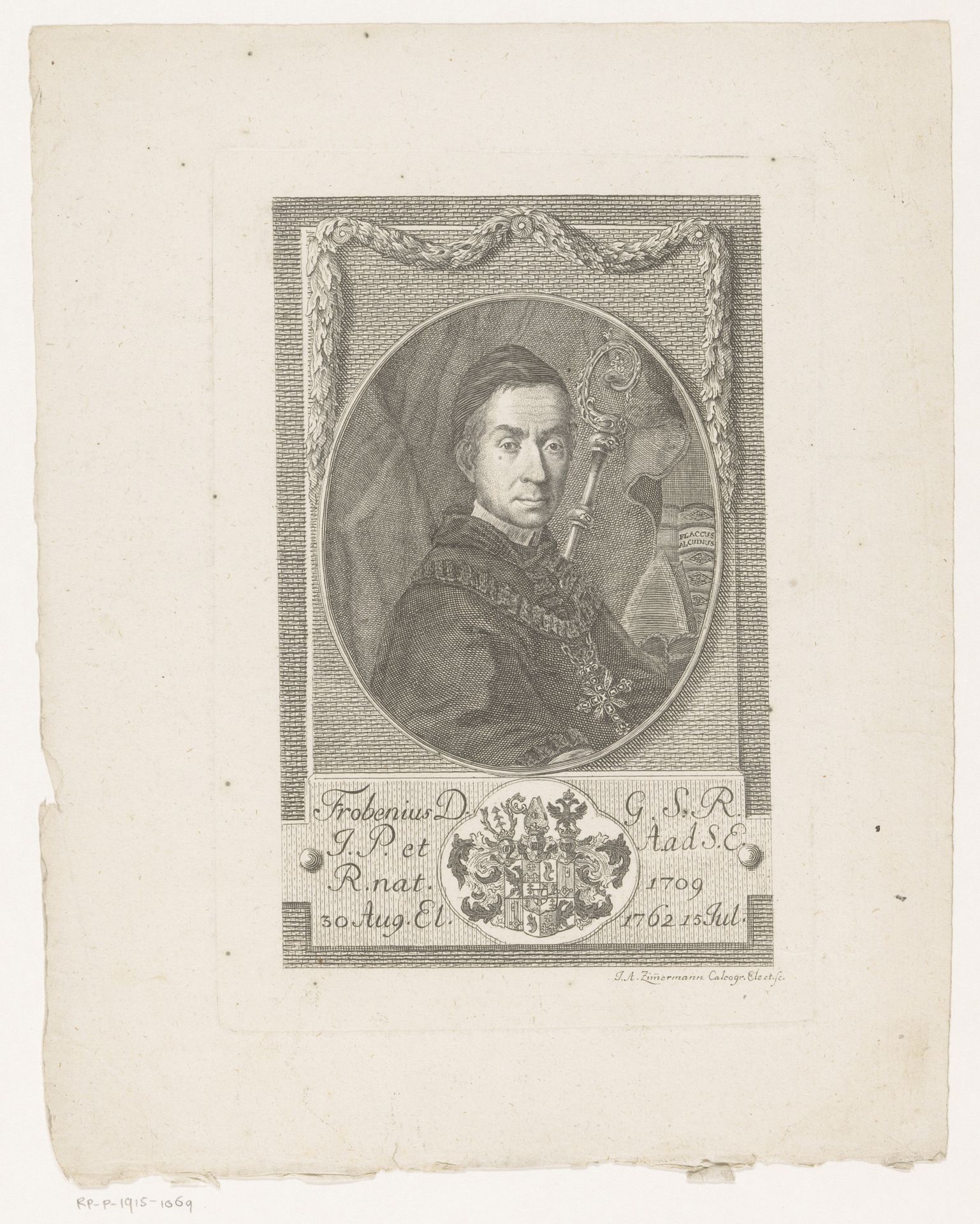 Portret van Frobenius Forster by Joseph Anton Zimmermann