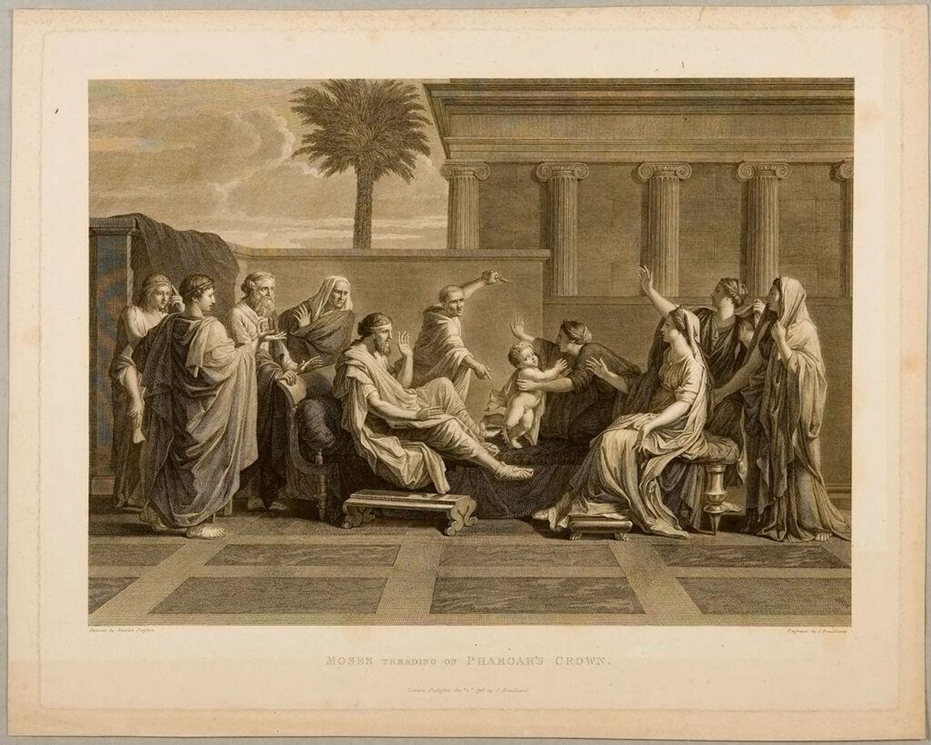 Moses Treading on Pharoah's Crown by Jacques Bouillard