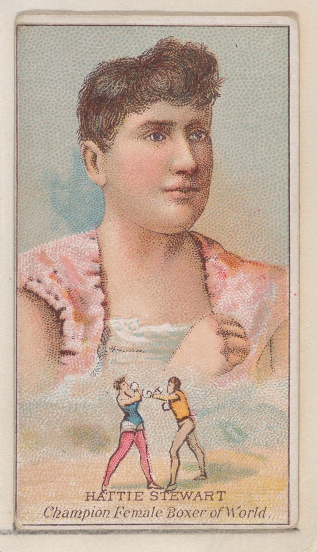 Hattie Stewart, Champion Female Boxer of the World, from the Champions of Games and Sports series (N184, Type 2) issued by W.S. Kimball & Co. by W.S. Kimball & Co.