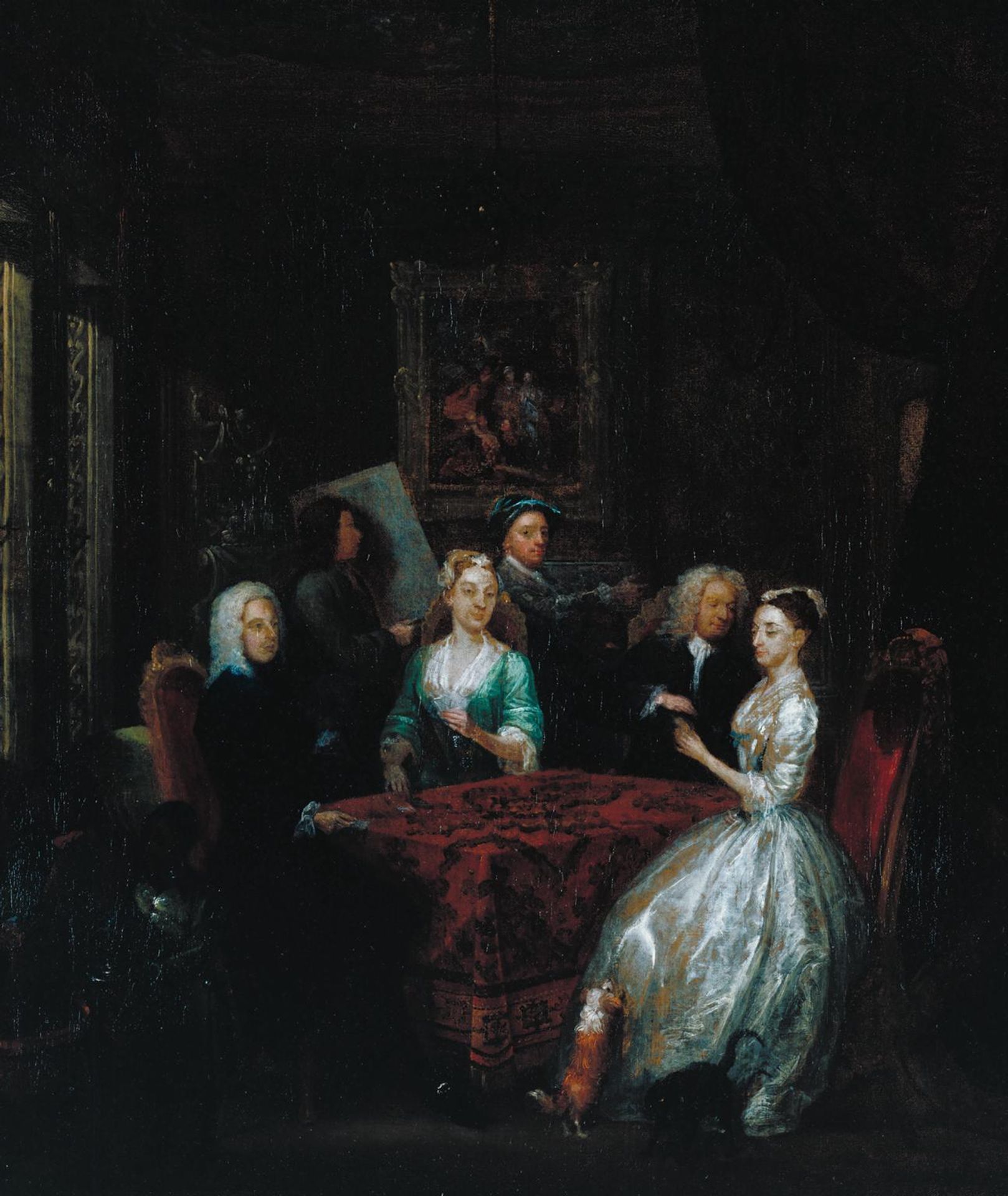 An Elegant Company Playing Cards by Gawen Hamilton