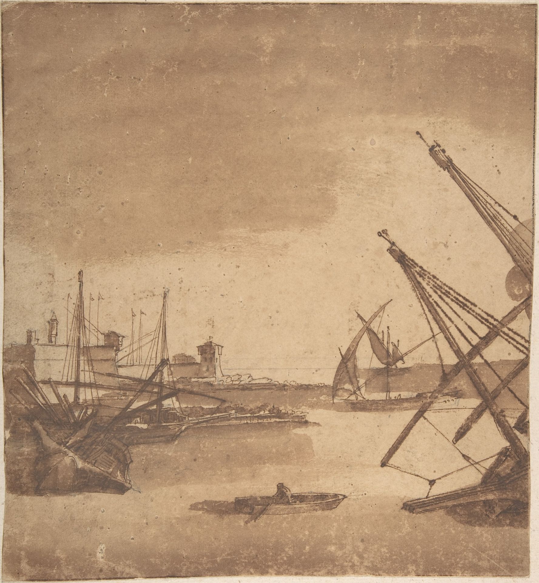 A Port Scene by Claude Lorrain