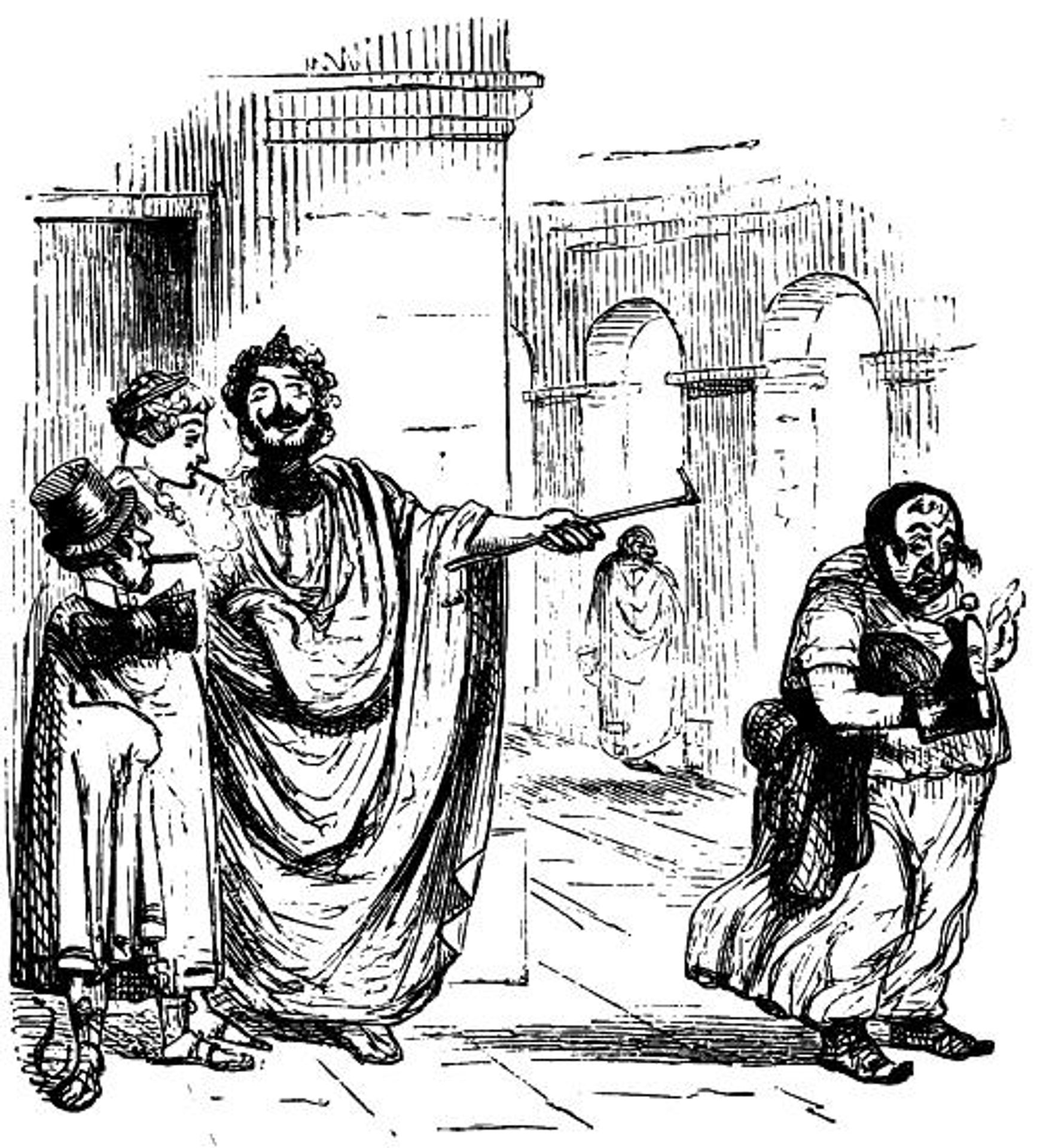 Debtor and Creditor. Seizure of Goods for a Debt by John Leech