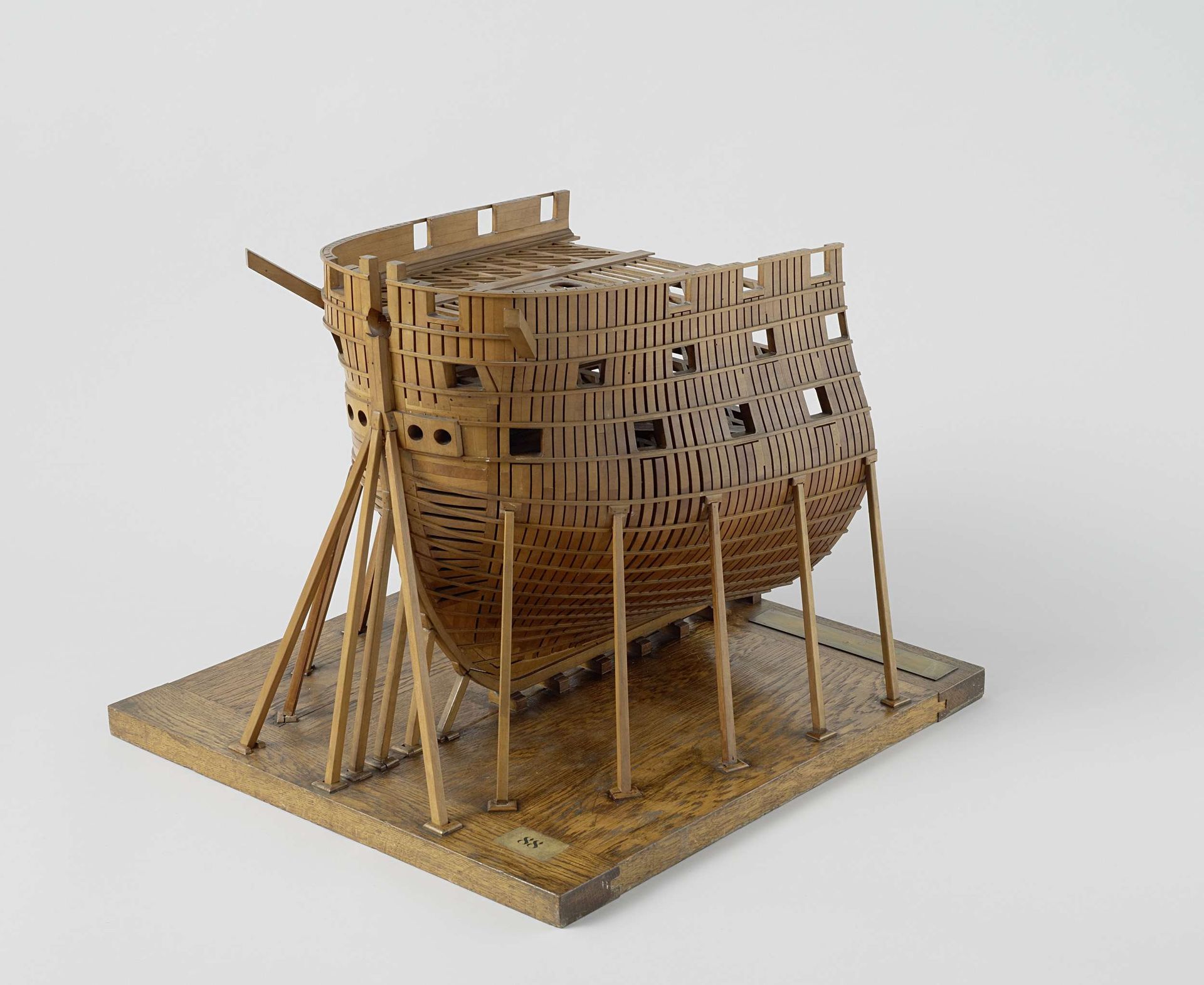 Model of the Bow of an 84-Gun Ship of the Line by Rijkswerf Vlissingen