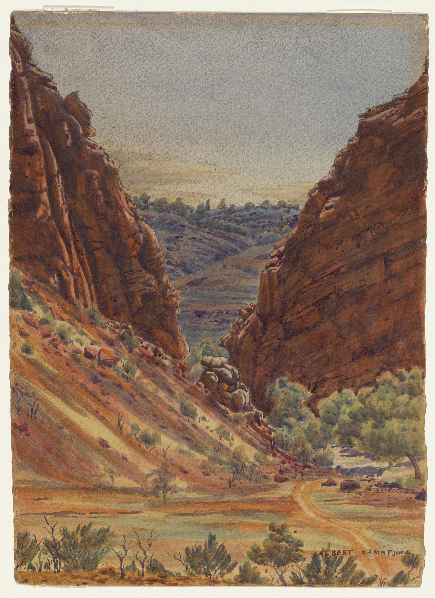 The Gorge (Simpsons Gap) by Albert Namatjira